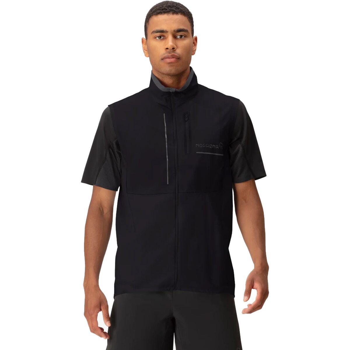 Image of Norrona Senja Aero90 Vest - Men's Caviar, XL