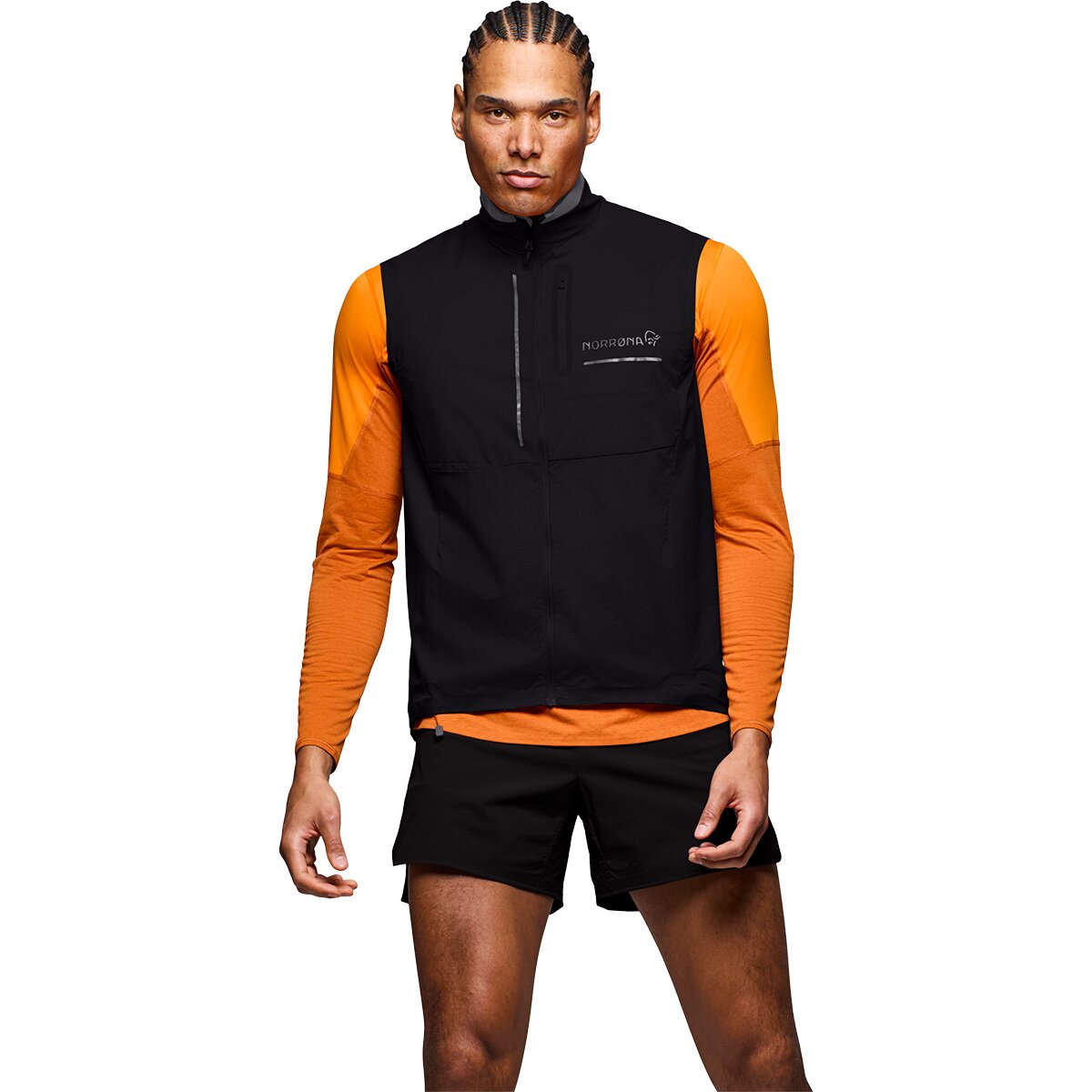 Image of Norrona Senja Aero90 Vest - Men's Caviar, S