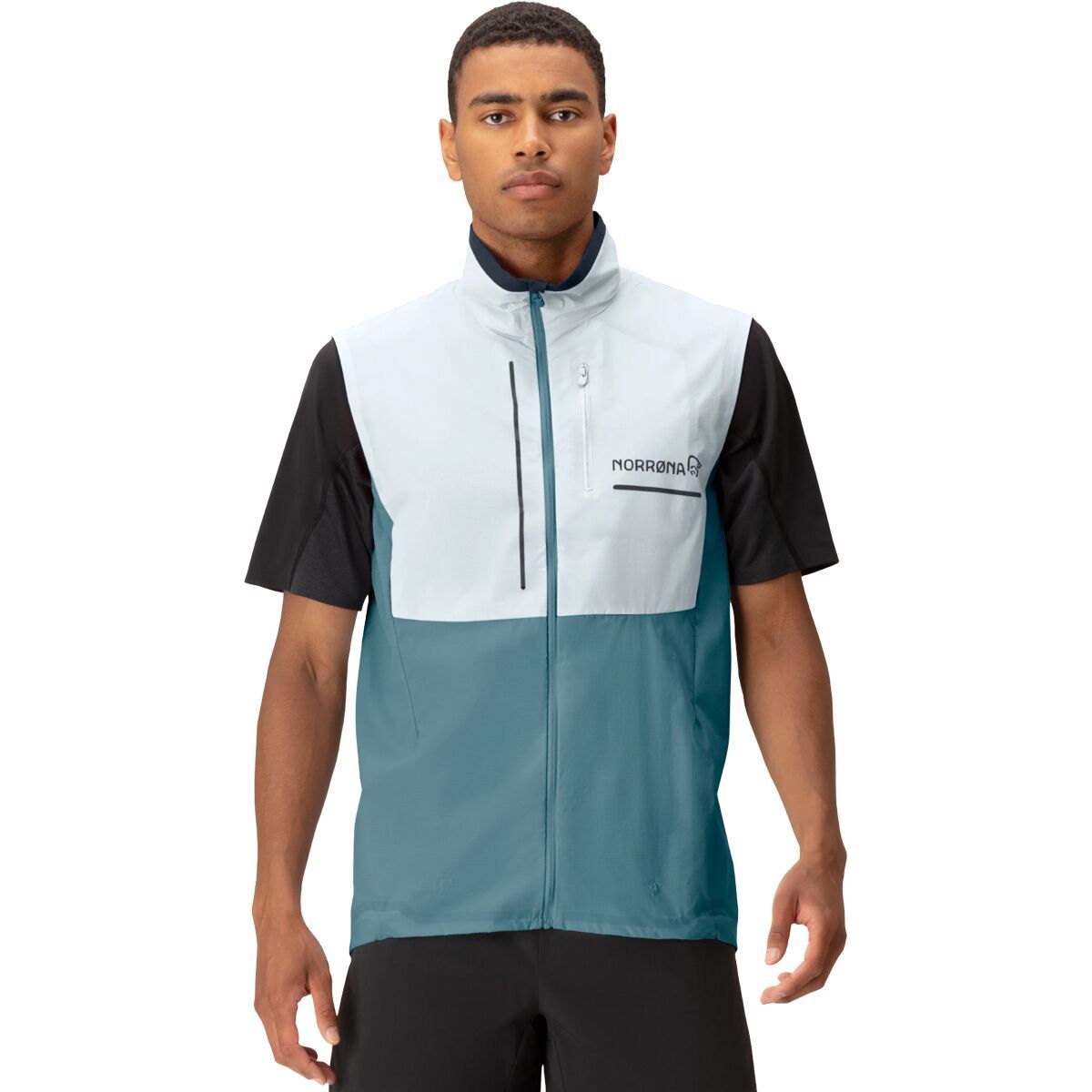 Image of Norrona Senja Aero90 Vest - Men's Snow White, S