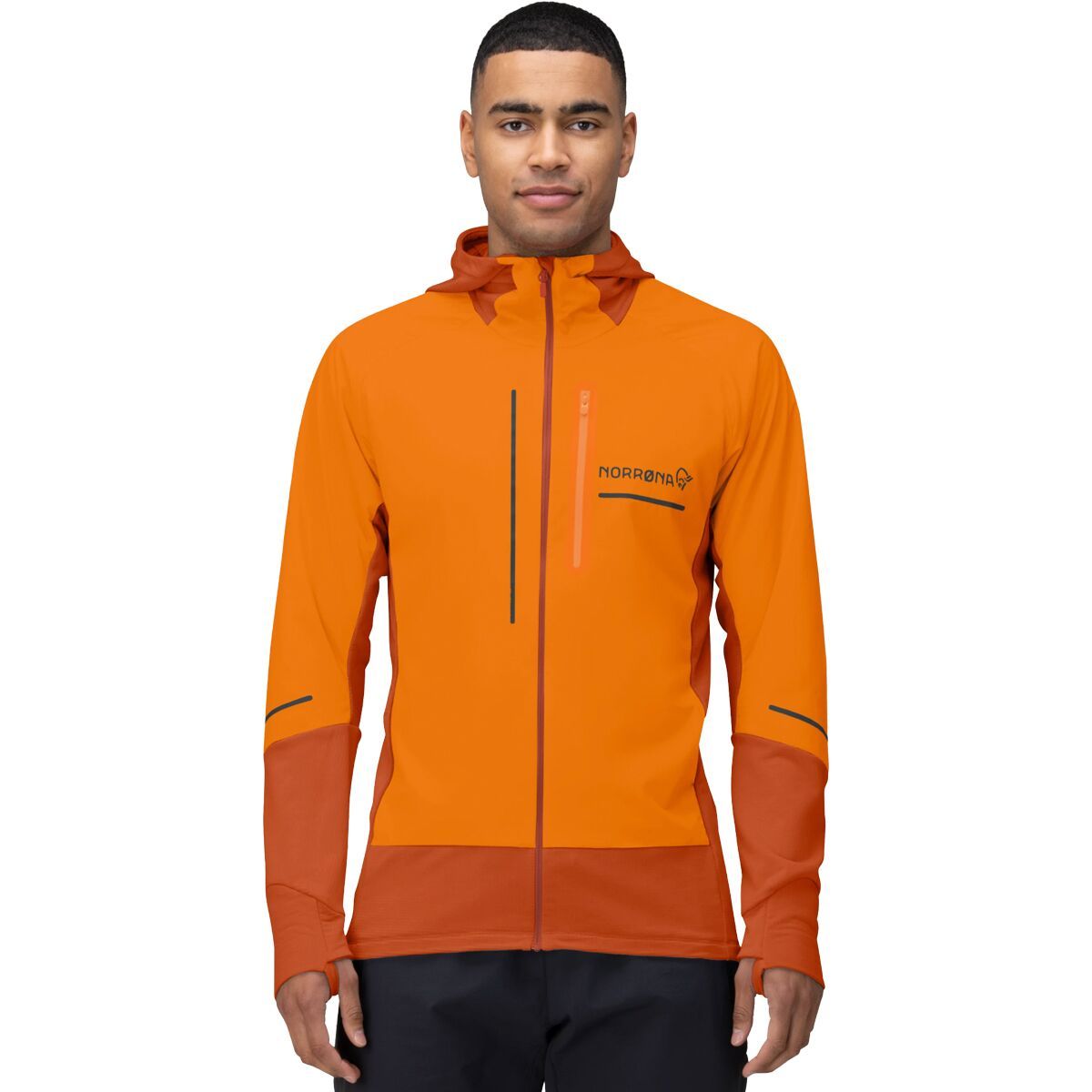 Image of Norrona Senja Alpha90 Zip Hooded Jacket - Men's Exuberance, M