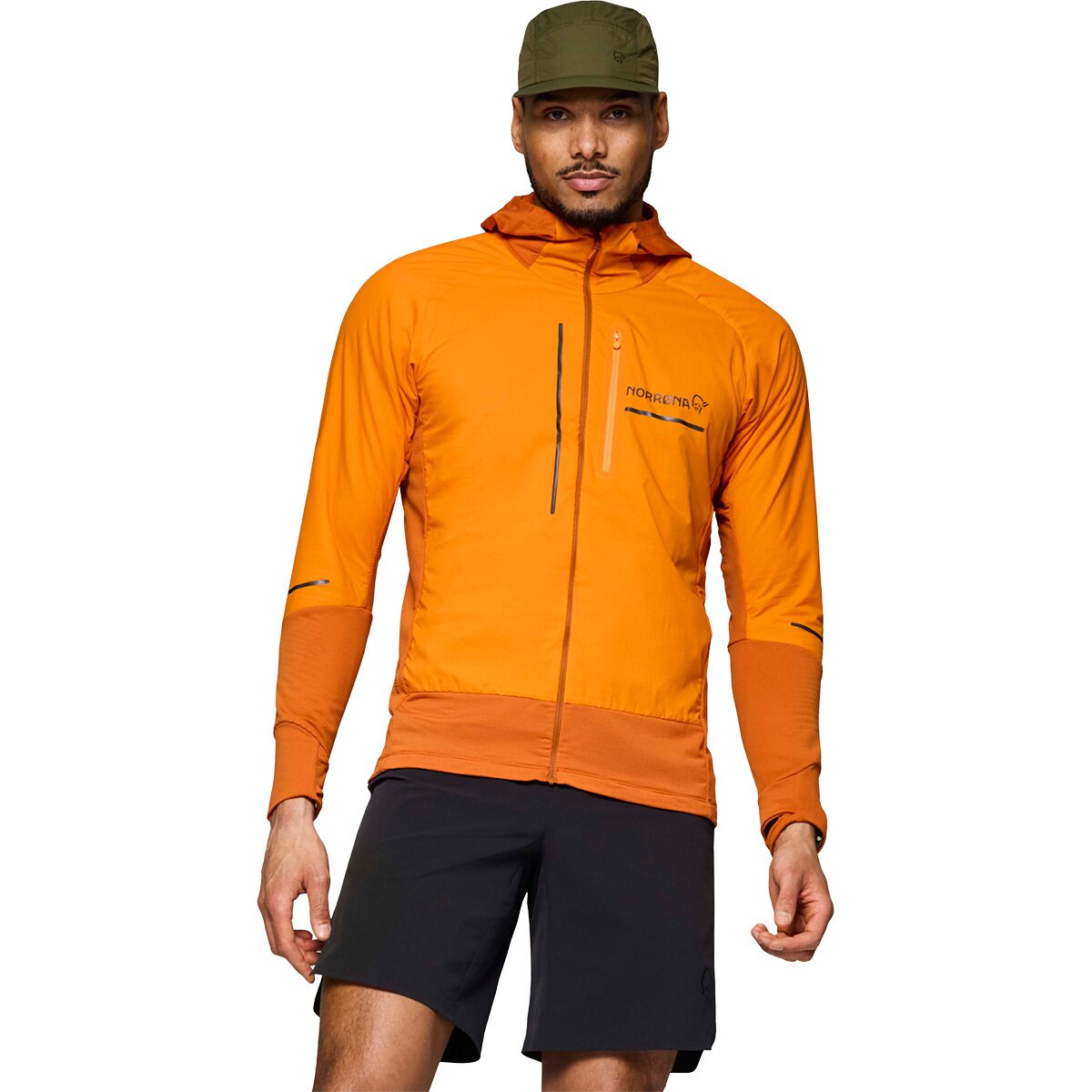 Image of Norrona Senja Alpha90 Zip Hooded Jacket - Men's Exuberance, S