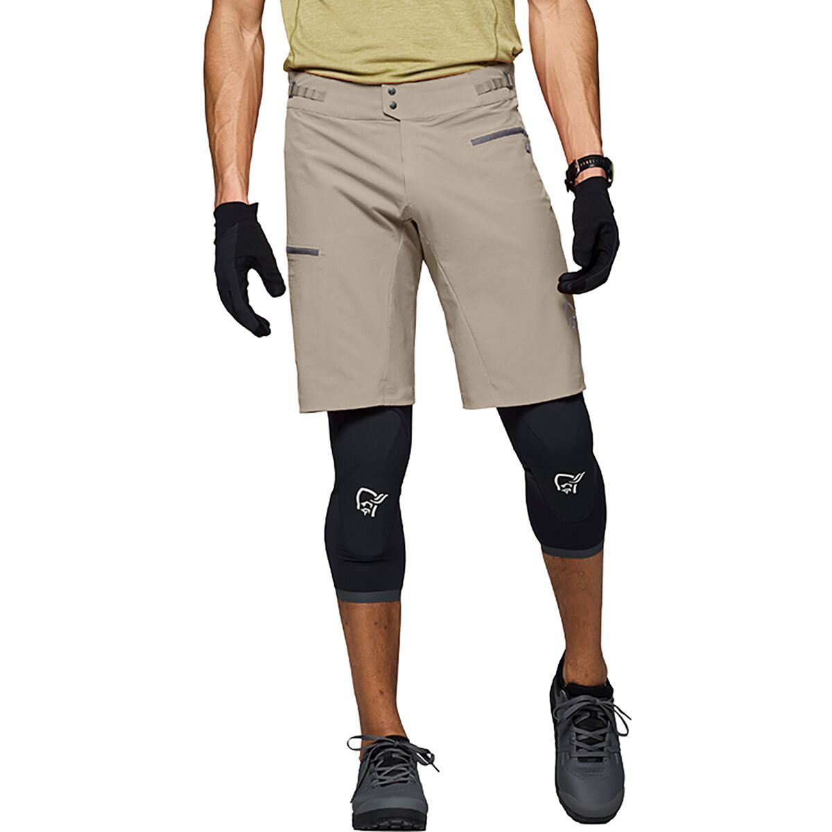 Image of Norrona Fjora Flex1 Light Short - Men's Winter Twig, L