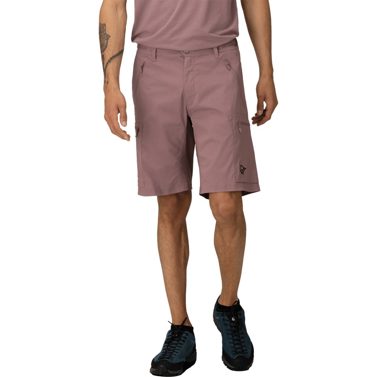 Image of Norrona Femund Light Cotton Short - Men's Grape Shake, M