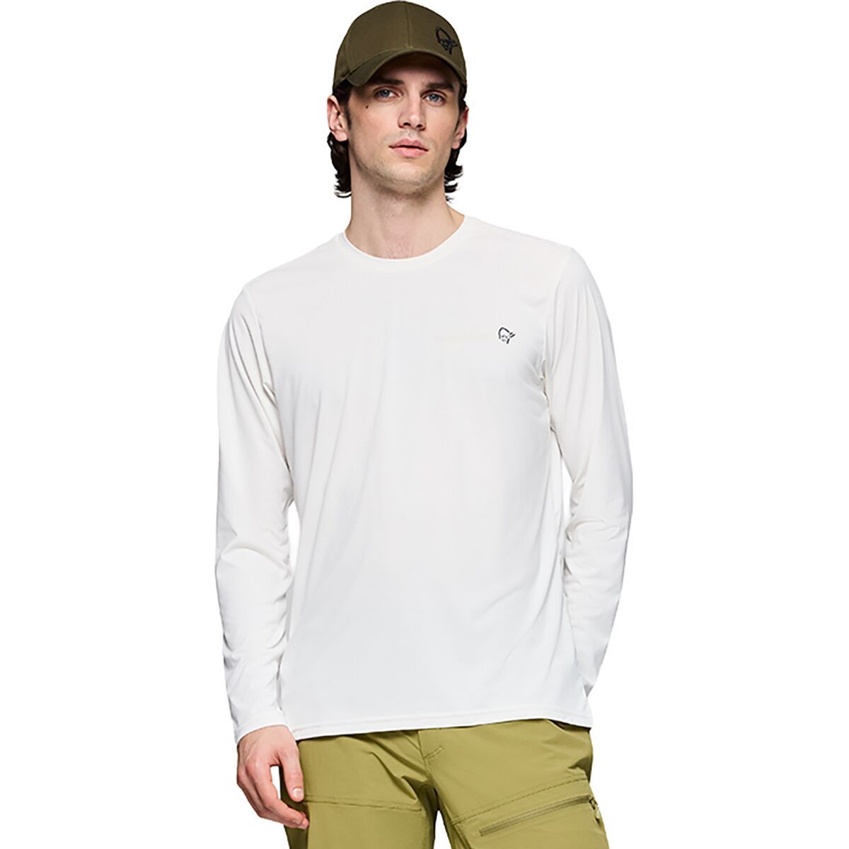 Image of Norrona Femund Tech Long-Sleeve Top - Men's Snow White, XL