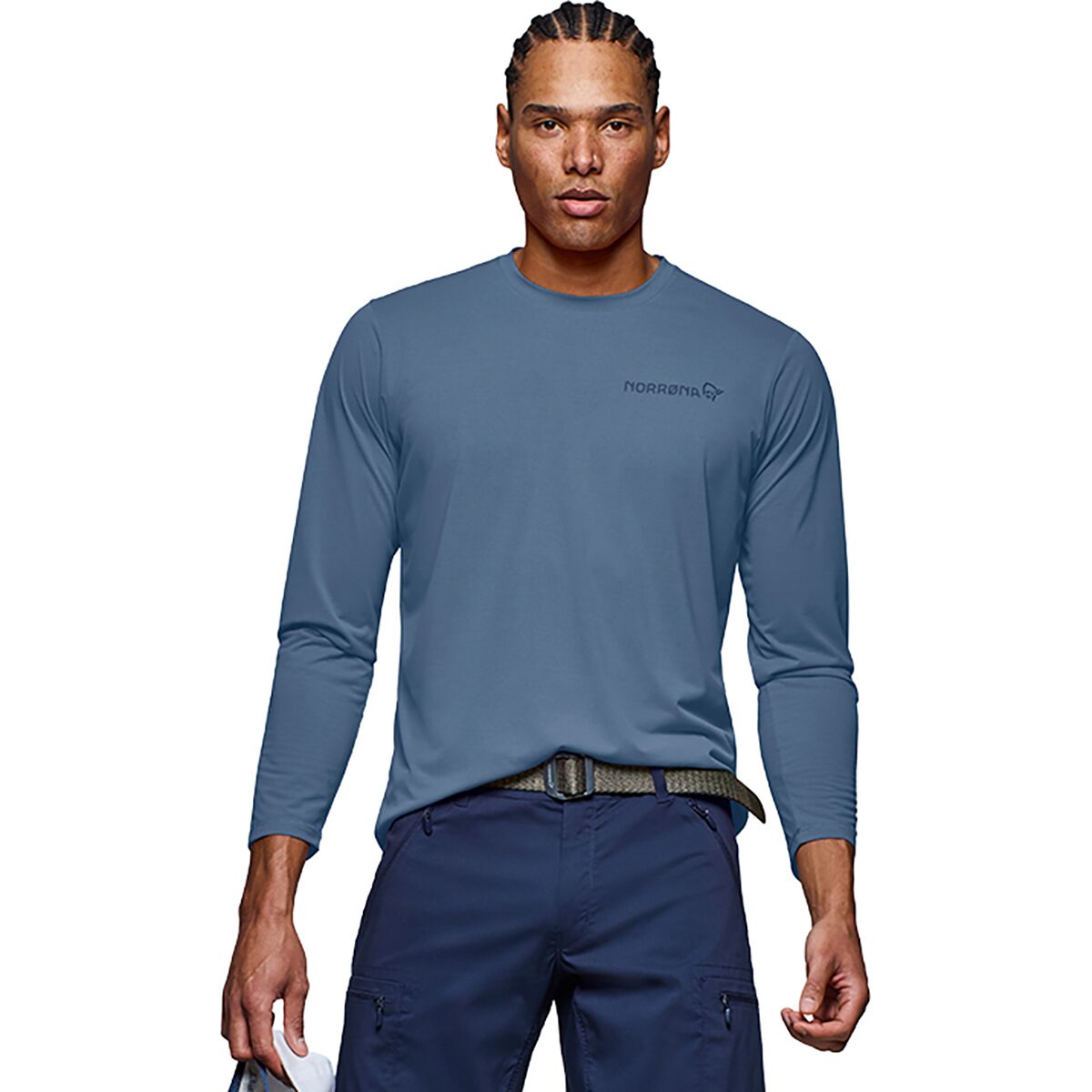 Image of Norrona Femund Tech Long-Sleeve Top - Men's Vintage Indigo, XL