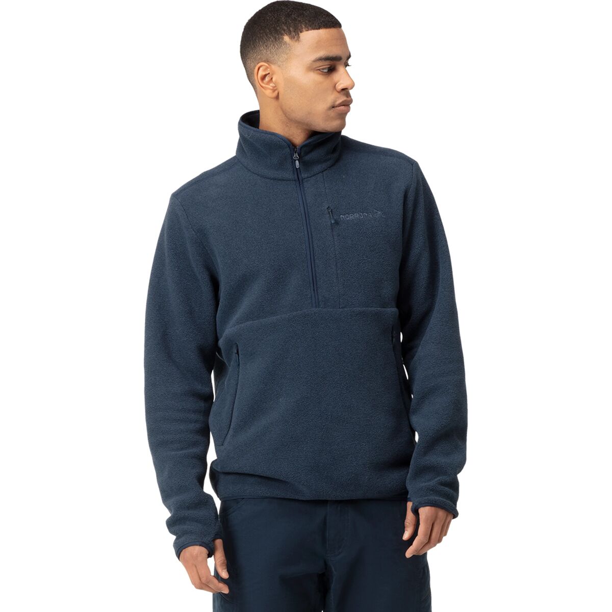 Image of Norrona Femund Warm2 1/2-Zip Jacket - Men's Indigo Night, XL