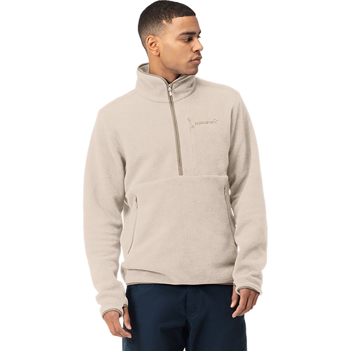 Norrona Femund Warm2 1/2-Zip Jacket - Men's Pure Cashmere, M