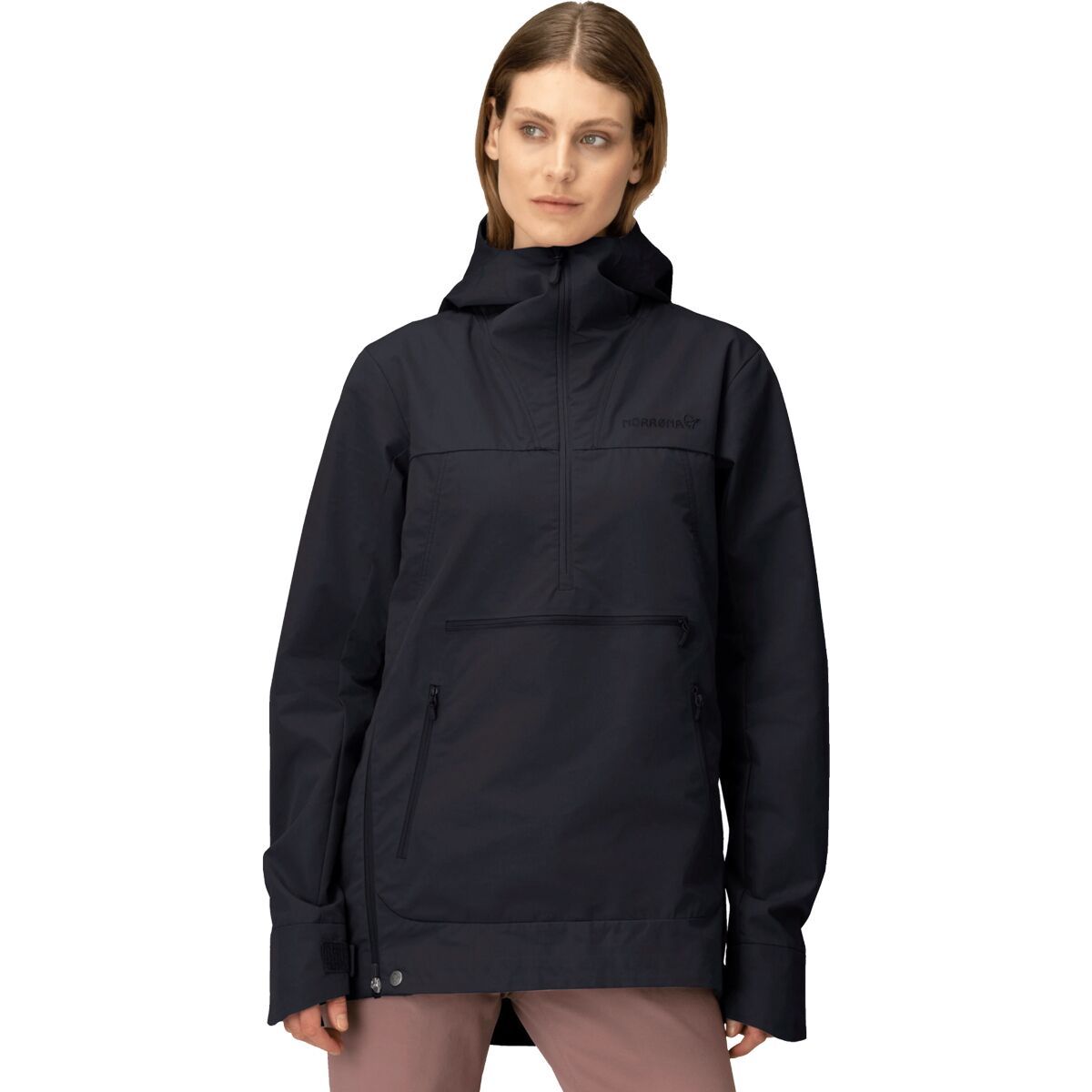 Image of Norrona Femund Cotton Anorak - Women's Navy Blazer, M