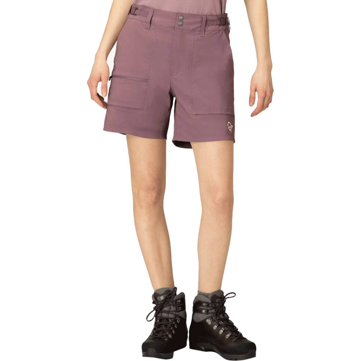 Image of Norrona Femund Light Cotton Short - Women's Grape Shake, M