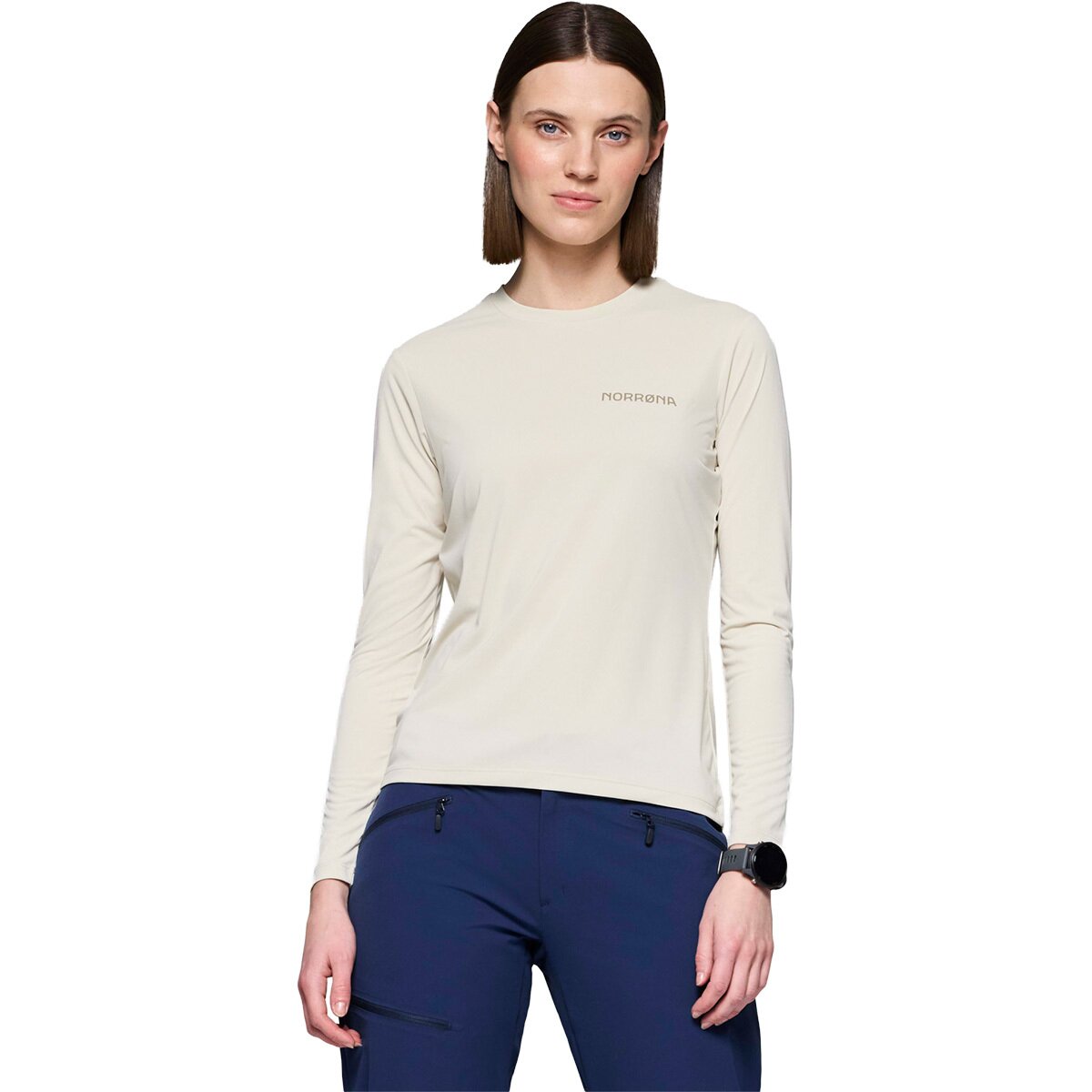 Image of Norrona Femund Tech Long-Sleeve Top - Women's Oatmeal, L