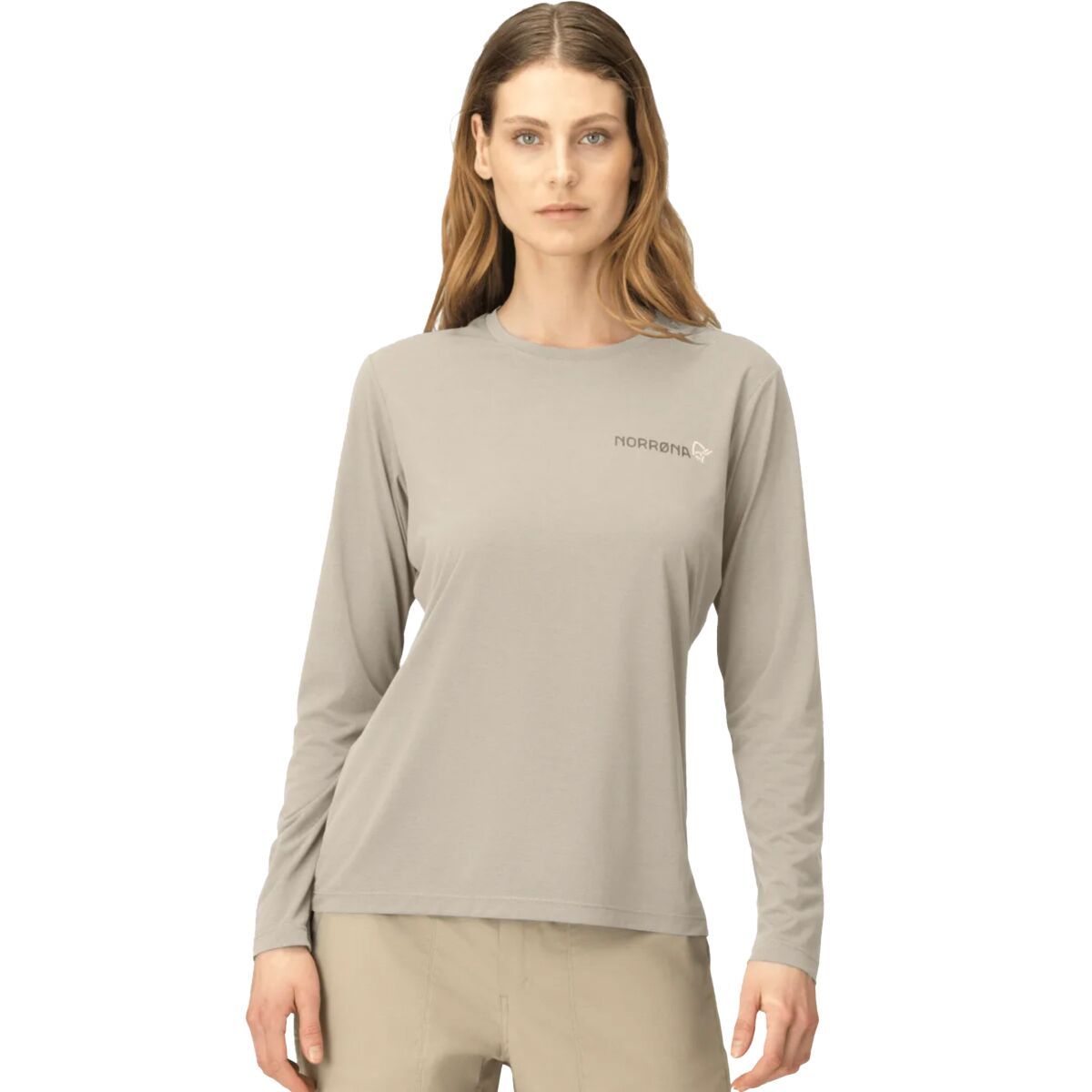 Image of Norrona Femund Tech Long-Sleeve Top - Women's Oatmeal, L