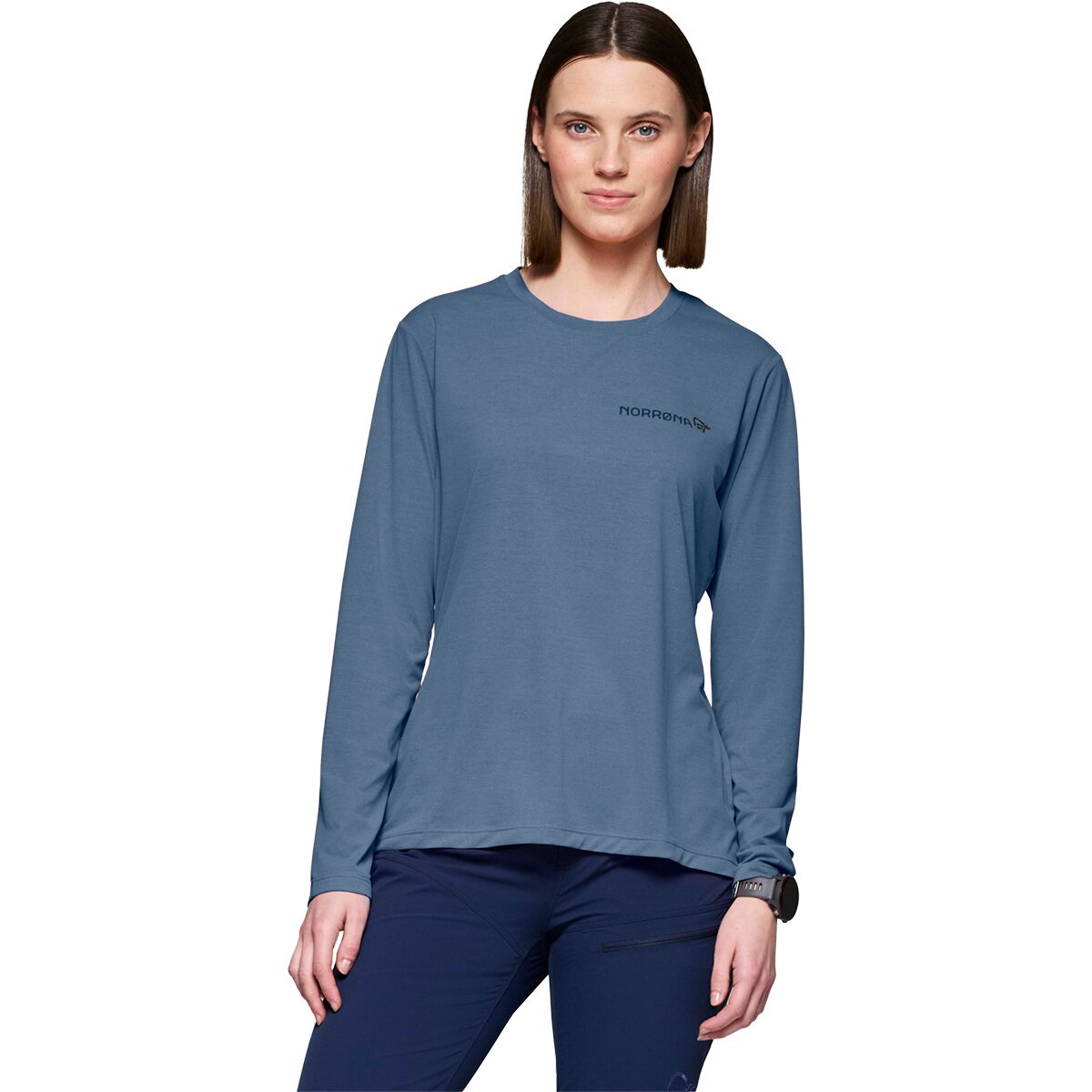 Image of Norrona Femund Tech Long-Sleeve Top - Women's Vintage Indigo, XS