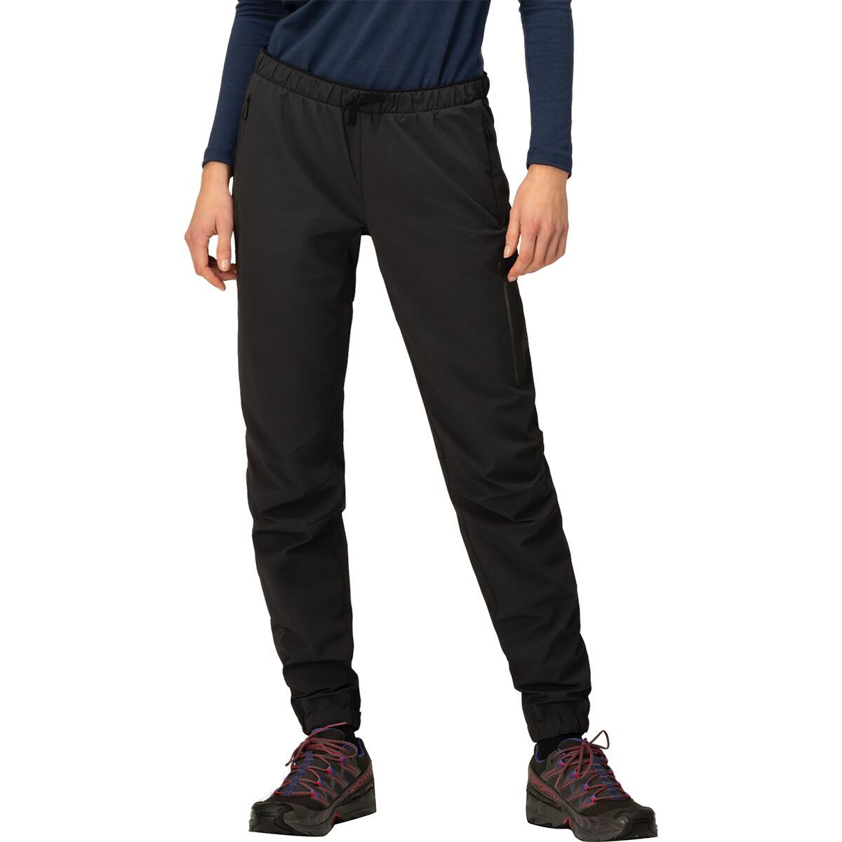 Image of Norrona Senja Flex1 Trackster Pant - Women's Caviar Black, XL