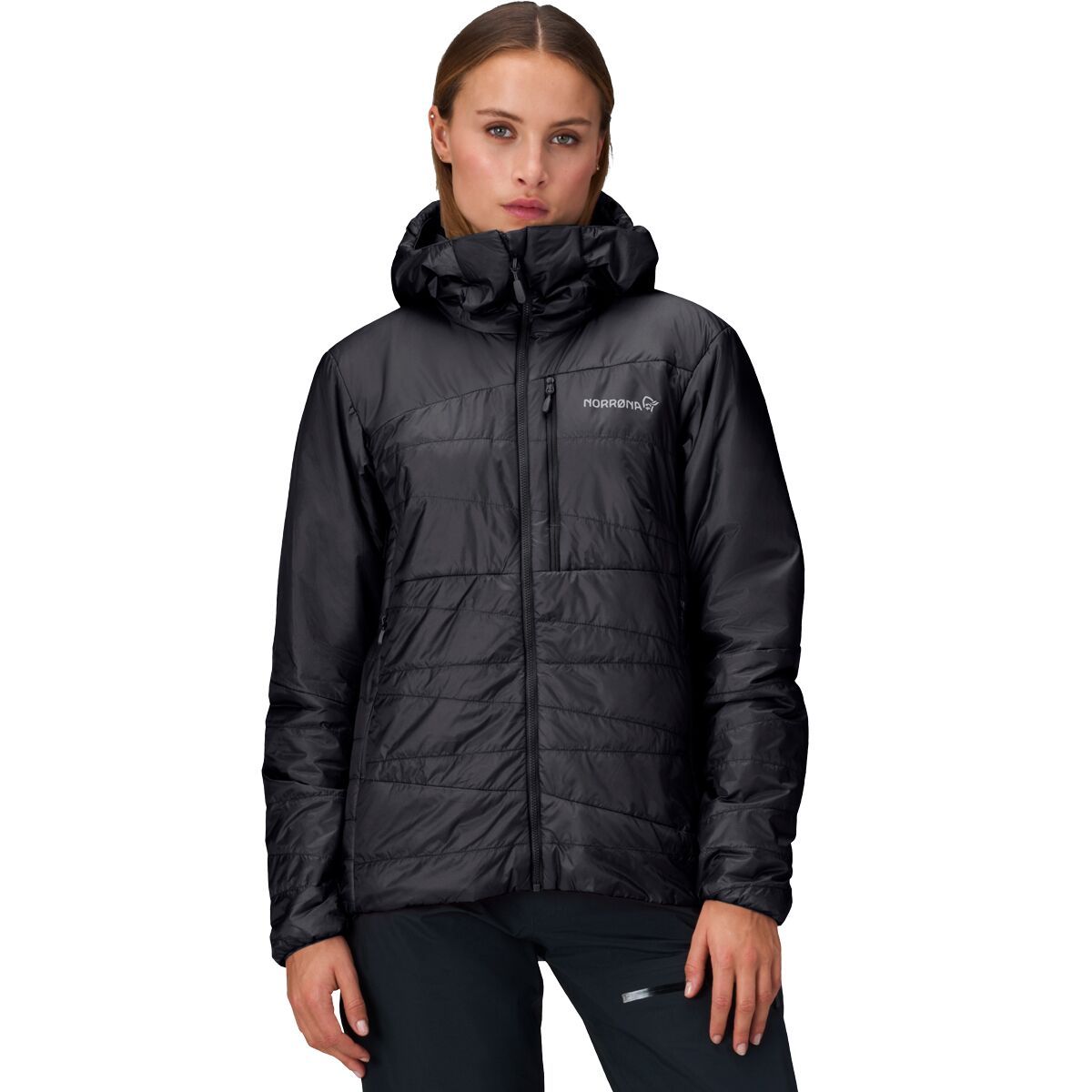 Image of Norrona Falketind Thermo40 Hooded Jacket - Women's Caviar, S