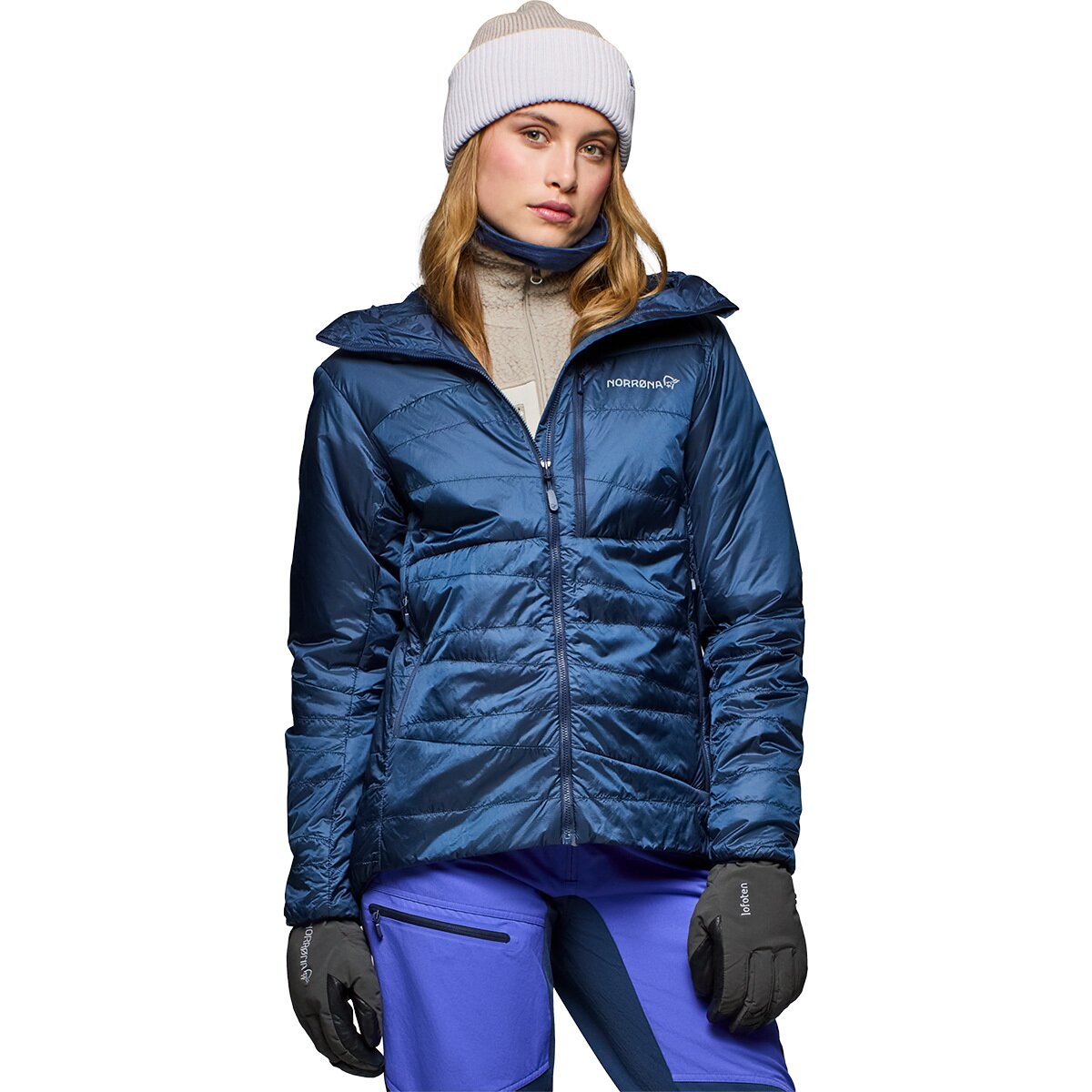 Image of Norrona Falketind Thermo40 Hooded Jacket - Women's Indigo Night, M