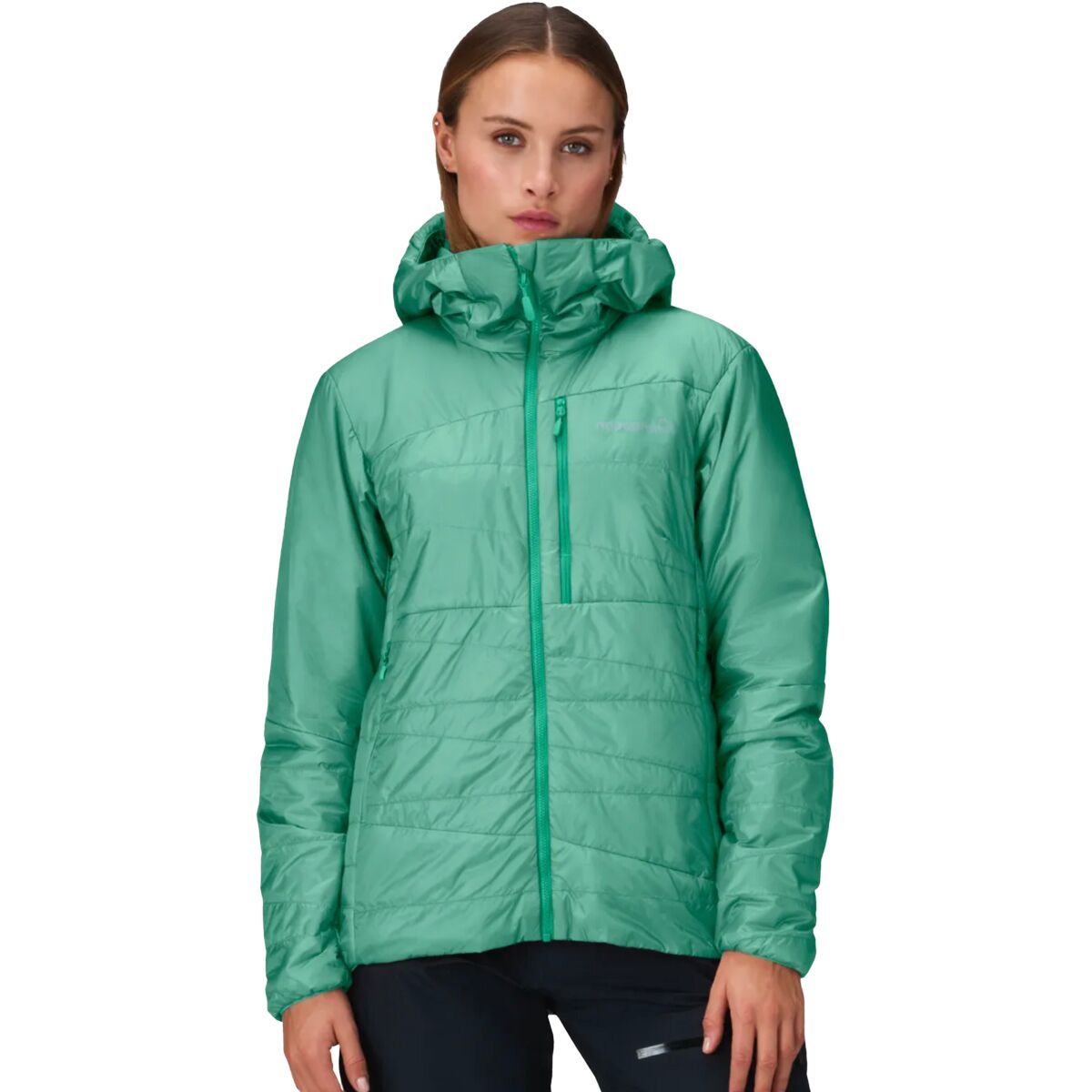 Image of Norrona Falketind Thermo40 Hooded Jacket - Women's Malachite Green, S