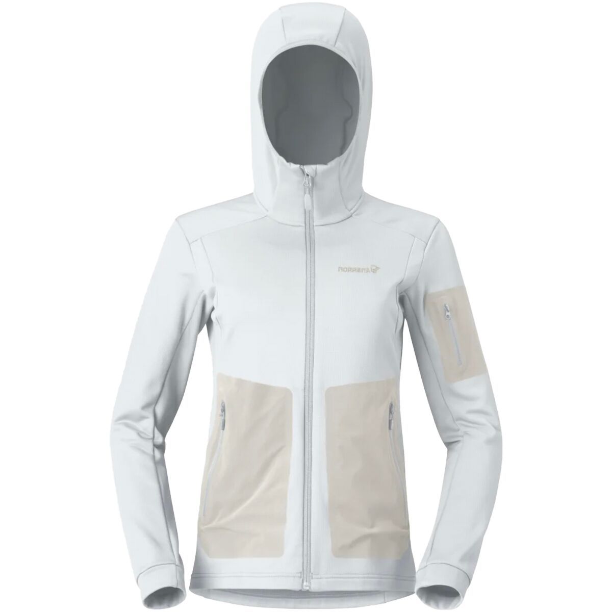 Image of Norrona Falketind Warm2 Stretch Hooded Jacket - Women's Snow White, L