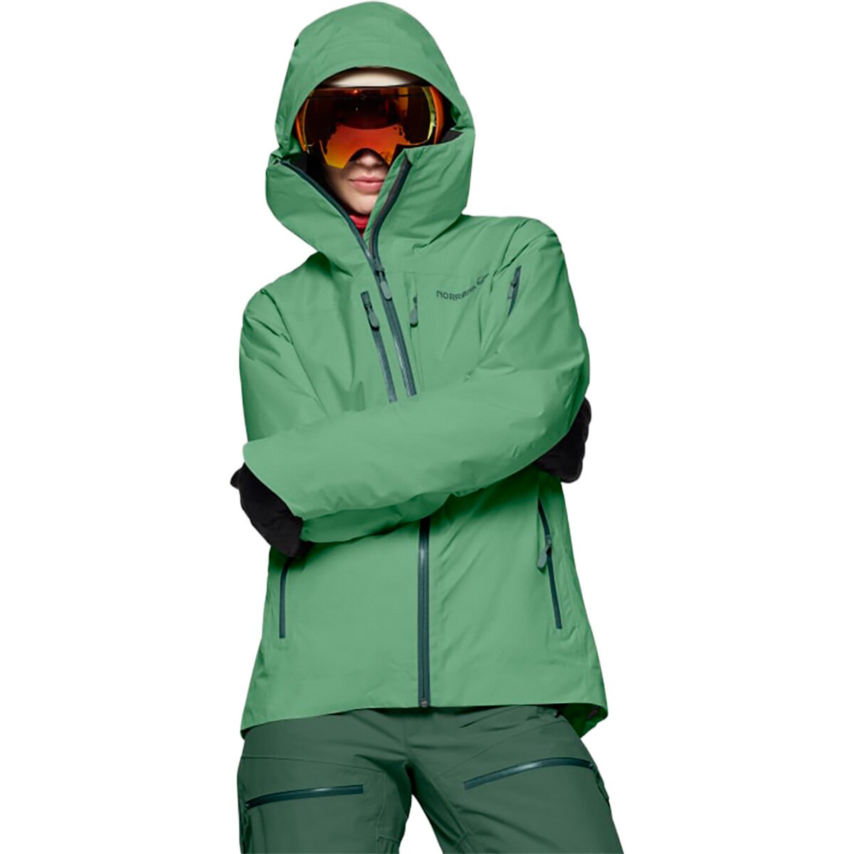 Image of Norrona Lofoten GORE-TEX Insulated Jacket - Women's Dark Ivy, XS