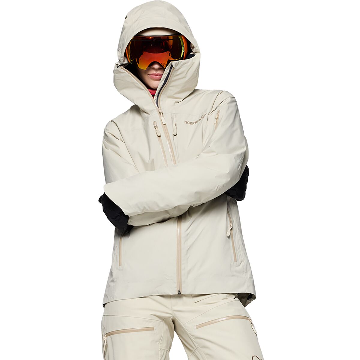 Image of Norrona Lofoten GORE-TEX Insulated Jacket - Women's Oatmeal, XS
