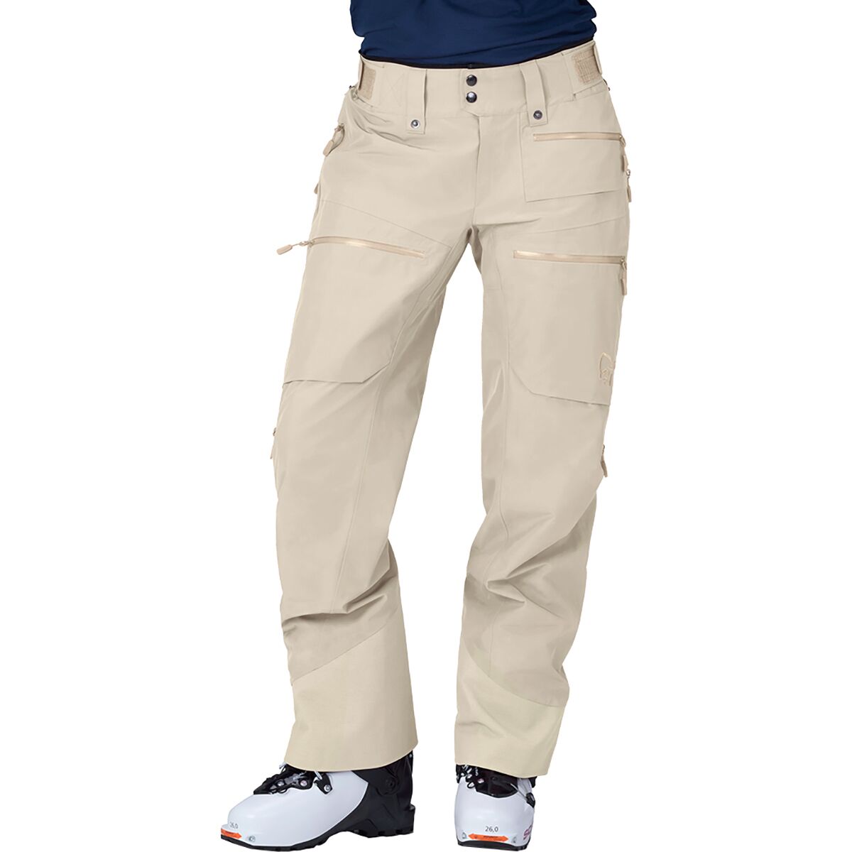 Image of Norrona Lofoten GORE-TEX Insulated Pant - Women's Oatmeal, XL/Reg