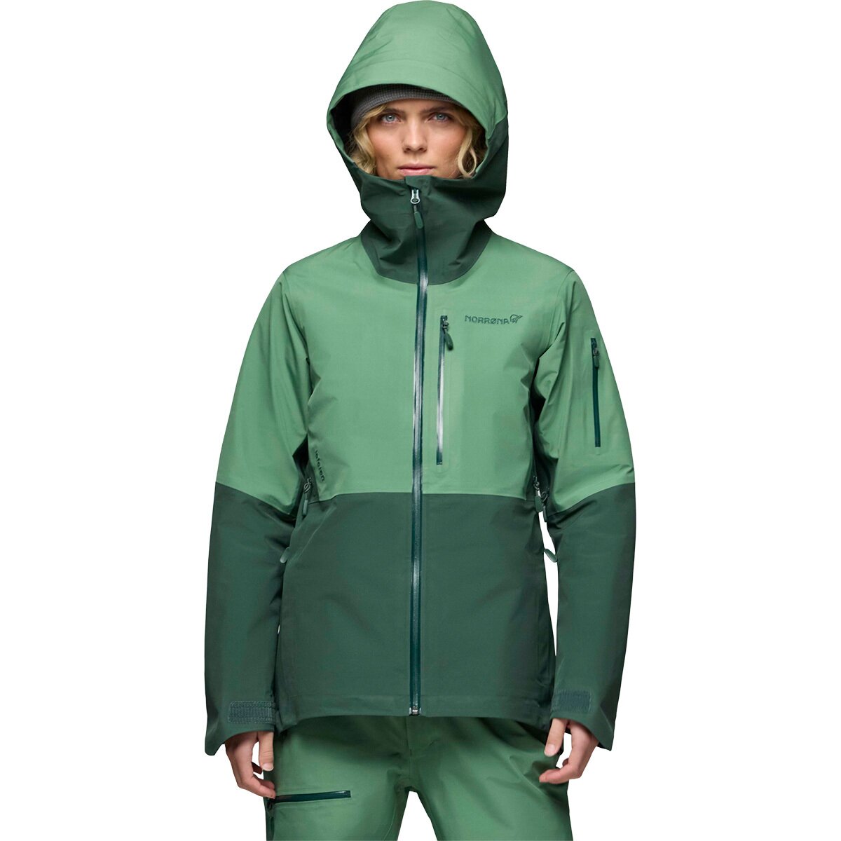 Image of Norrona Lofoten GORE-TEX Jacket - Women's Dark Ivy, XL