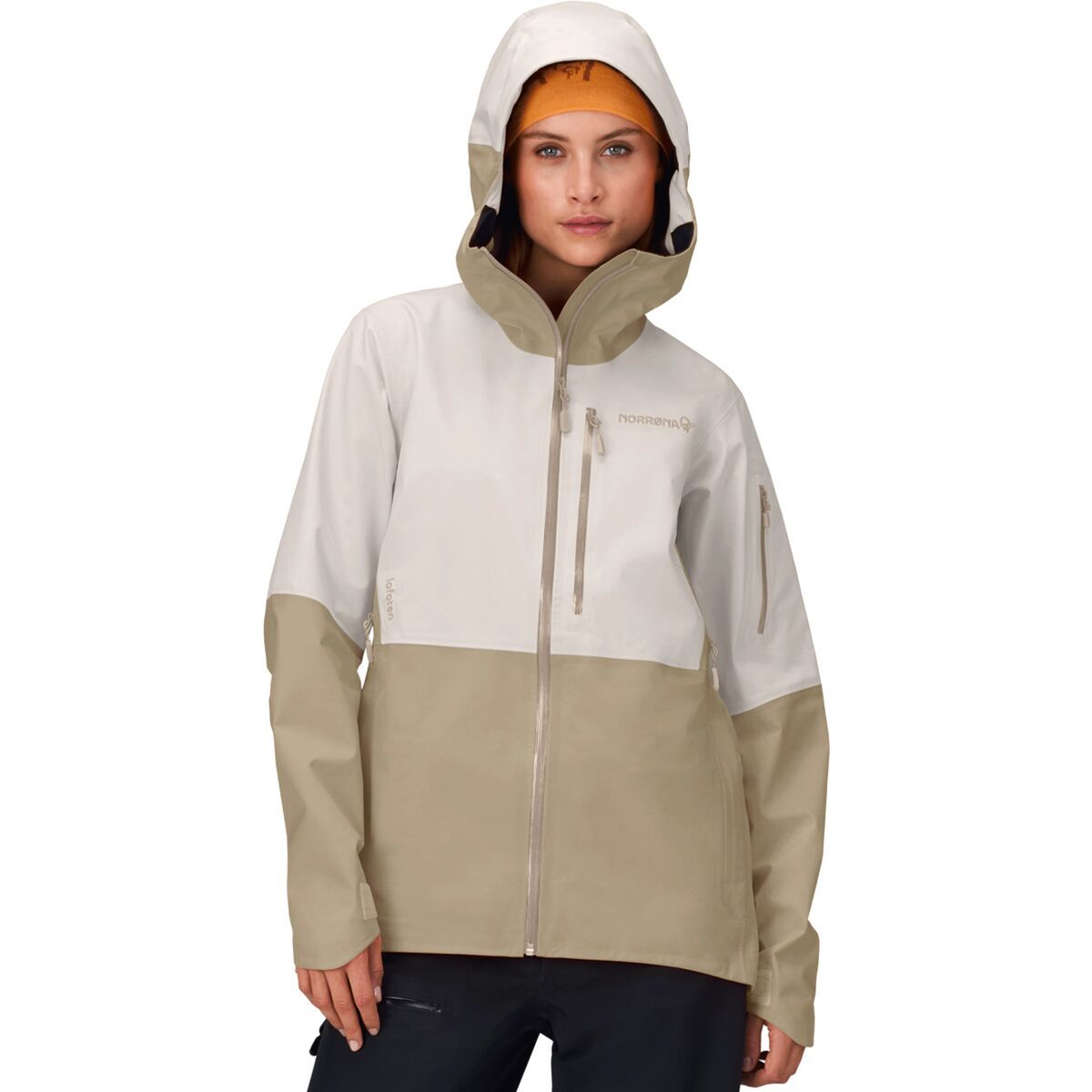 Image of Norrona Lofoten GORE-TEX Jacket - Women's Oatmeal, XL