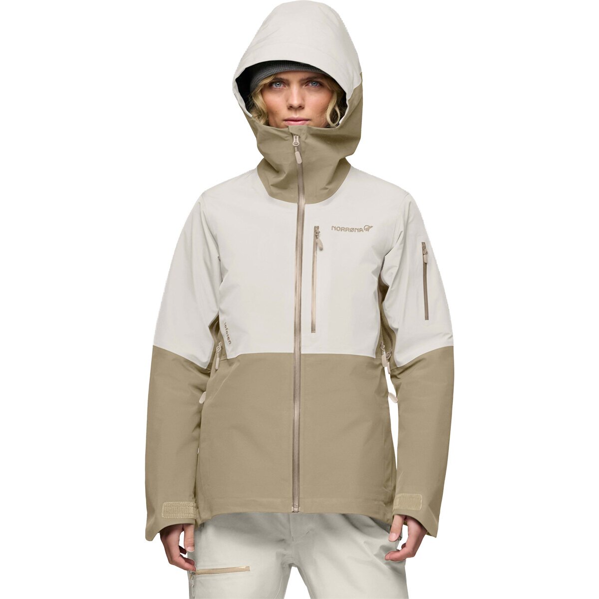 Image of Norrona Lofoten GORE-TEX Jacket - Women's Oatmeal, L