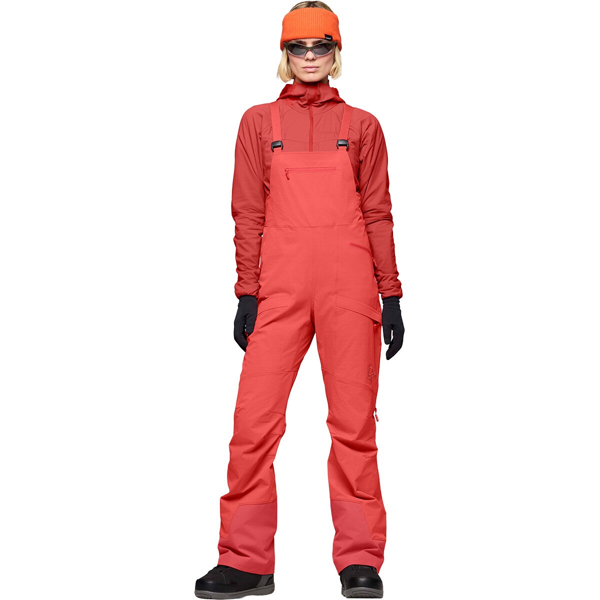 Image of Norrona More Flex1 Bib Pant - Women's Baked Apple, XS