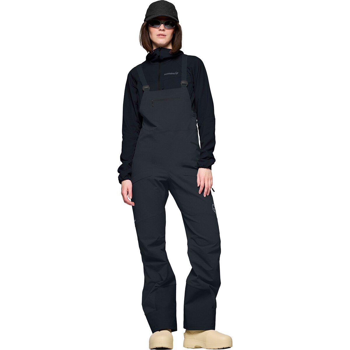 Image of Norrona More Flex1 Bib Pant - Women's Caviar, S
