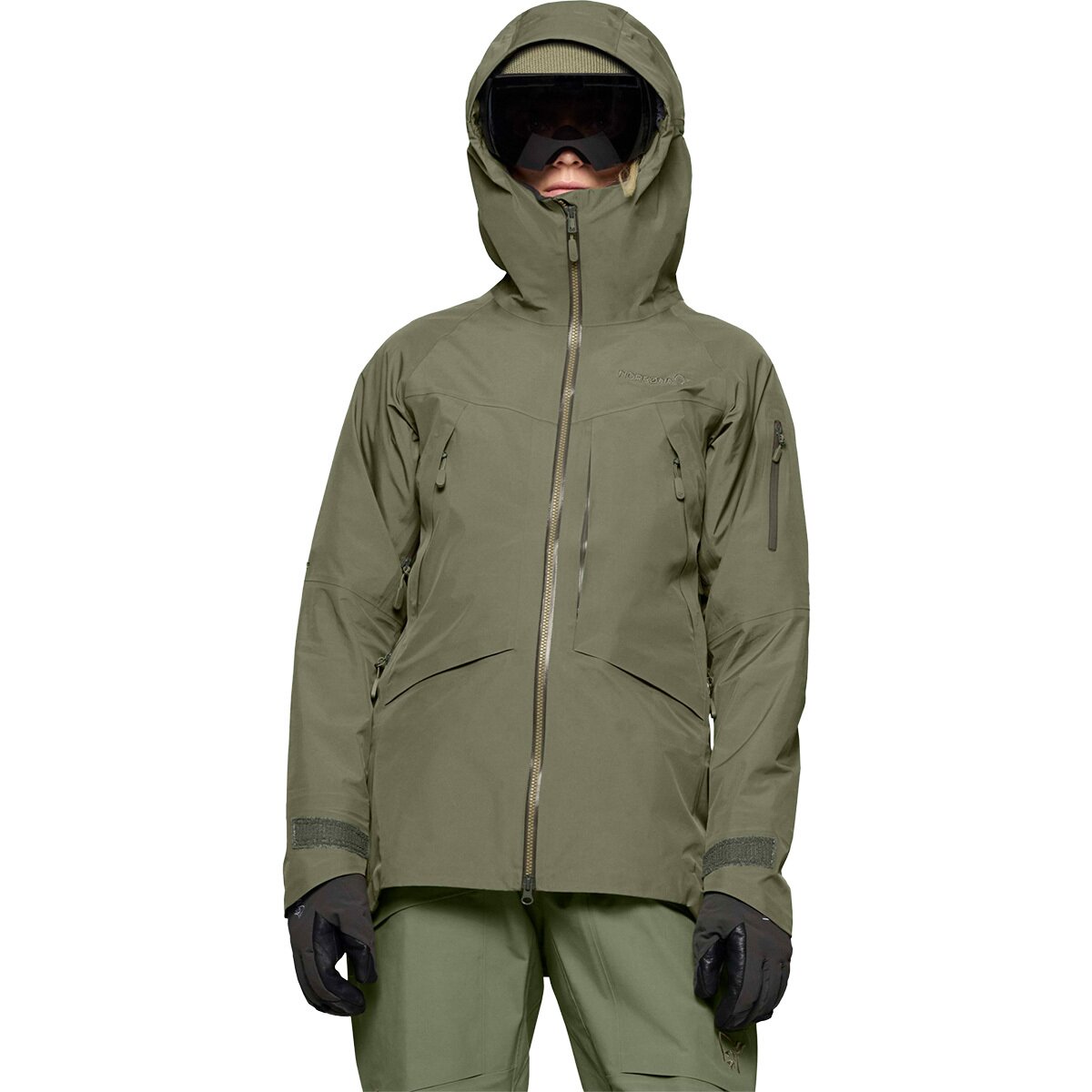 Image of Norrona More GORE-TEX Jacket - Women's Deep Lichen Green, XS