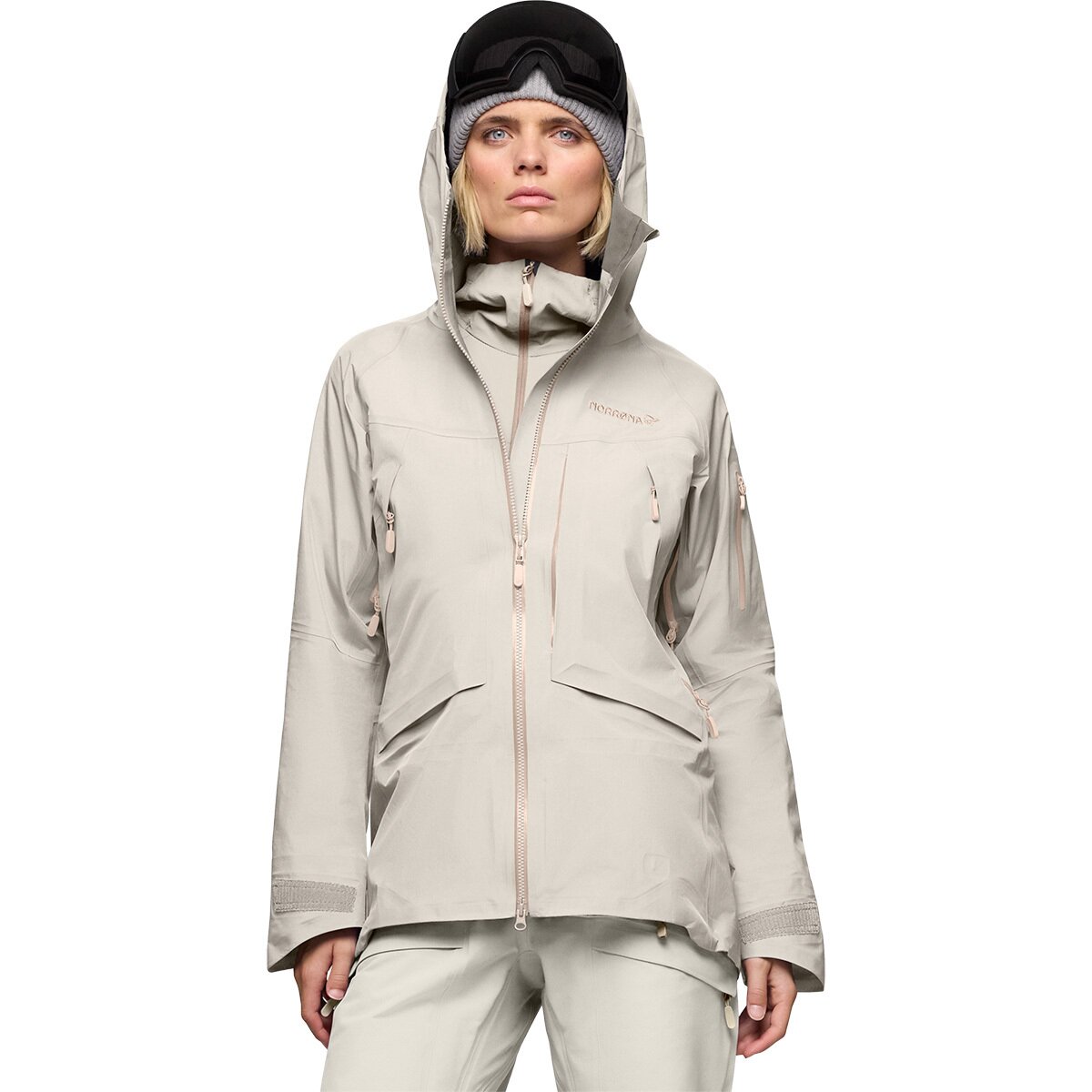 Image of Norrona More GORE-TEX Jacket - Women's Oatmeal, XS