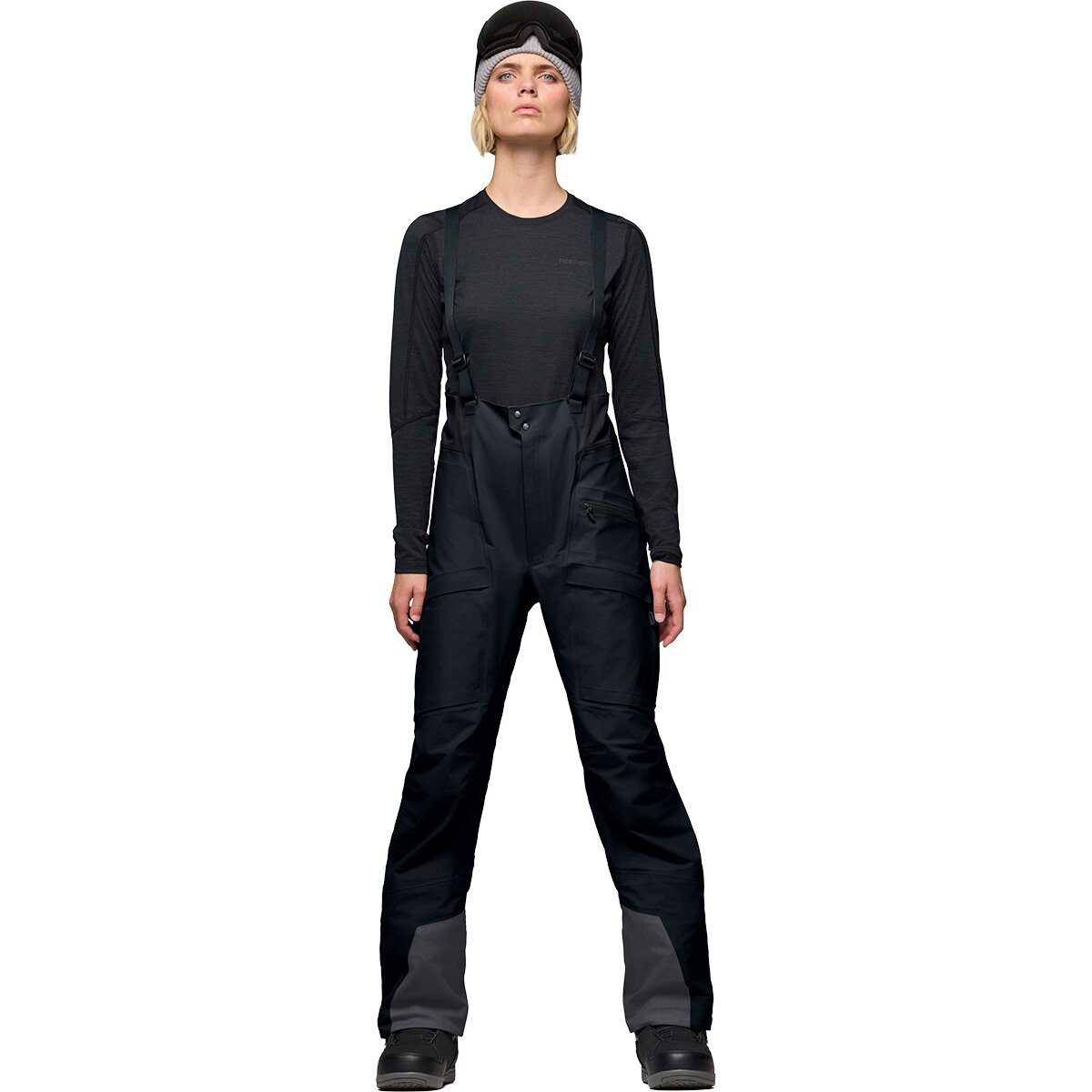 Image of Norrona More GORE-TEX Salopette - Women's Caviar, S