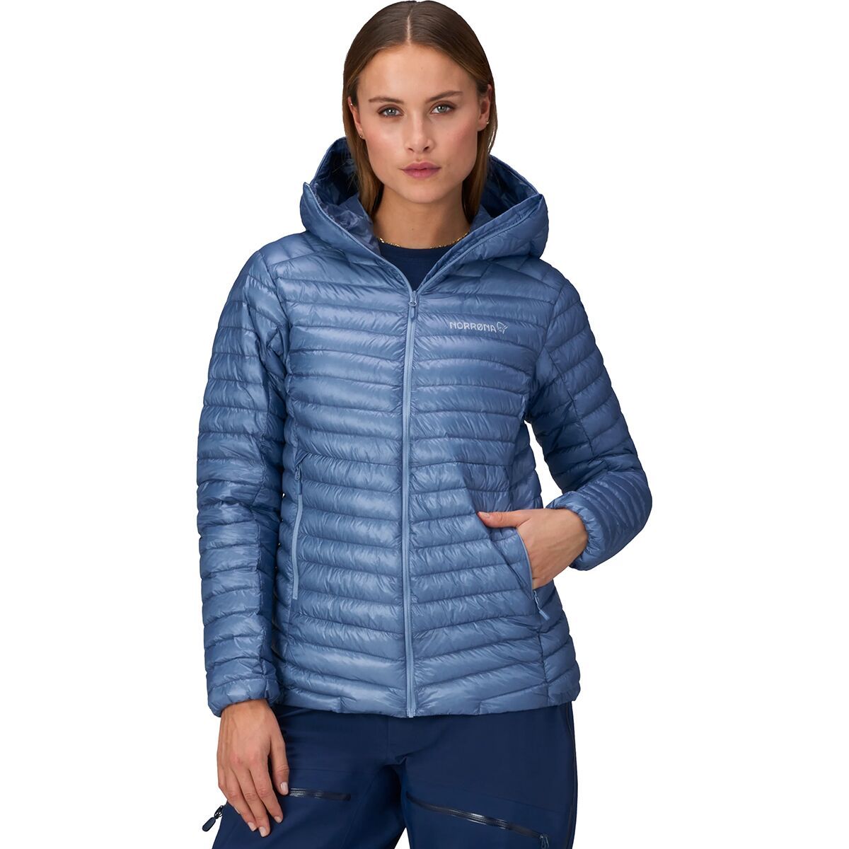 Image of Norrona Trollveggen Superlight Down800 Hooded Jacket - Women's Infinity, S
