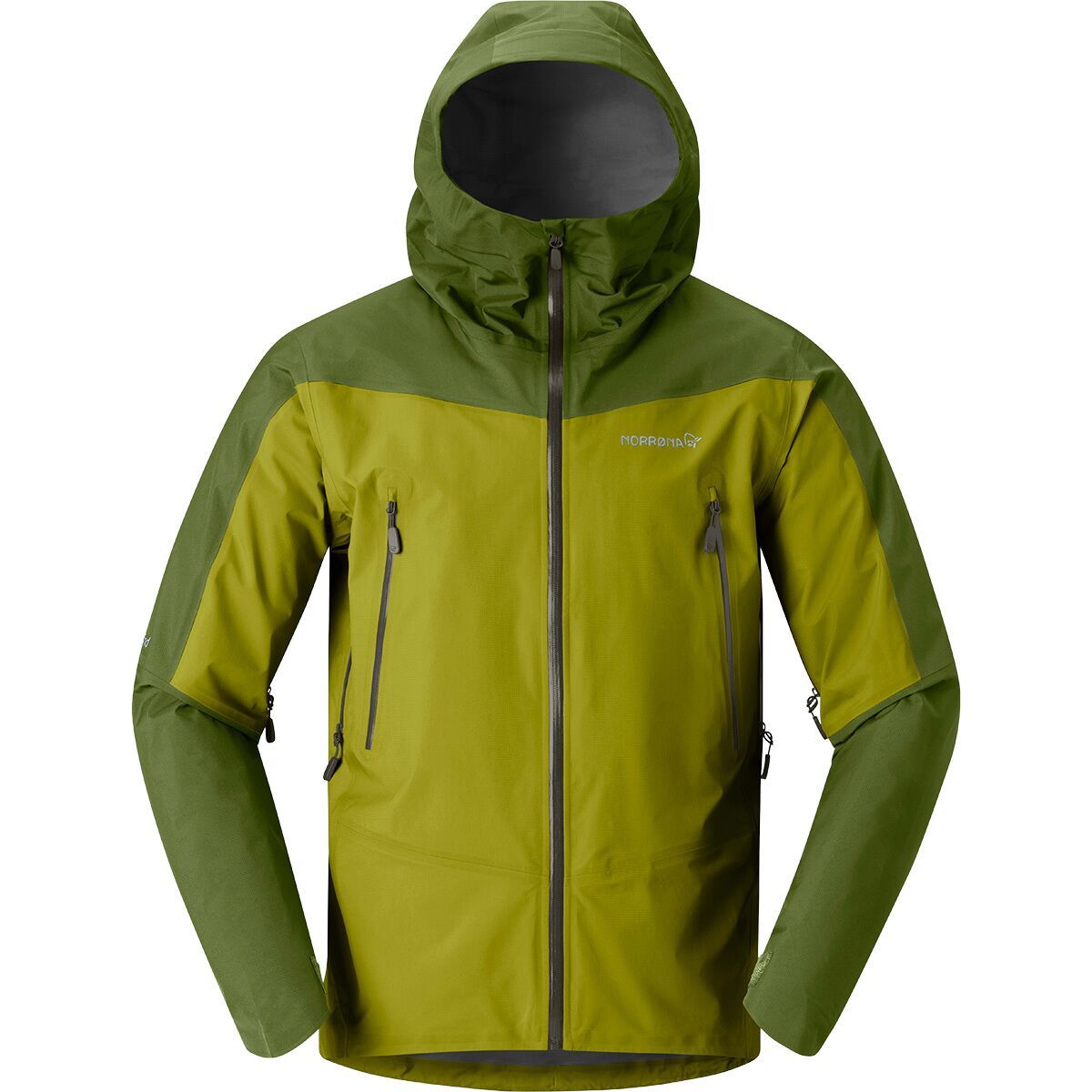 Image of Norrona Falketind GORE-TEX Jacket - Men's Golden Lime/Pesto, M