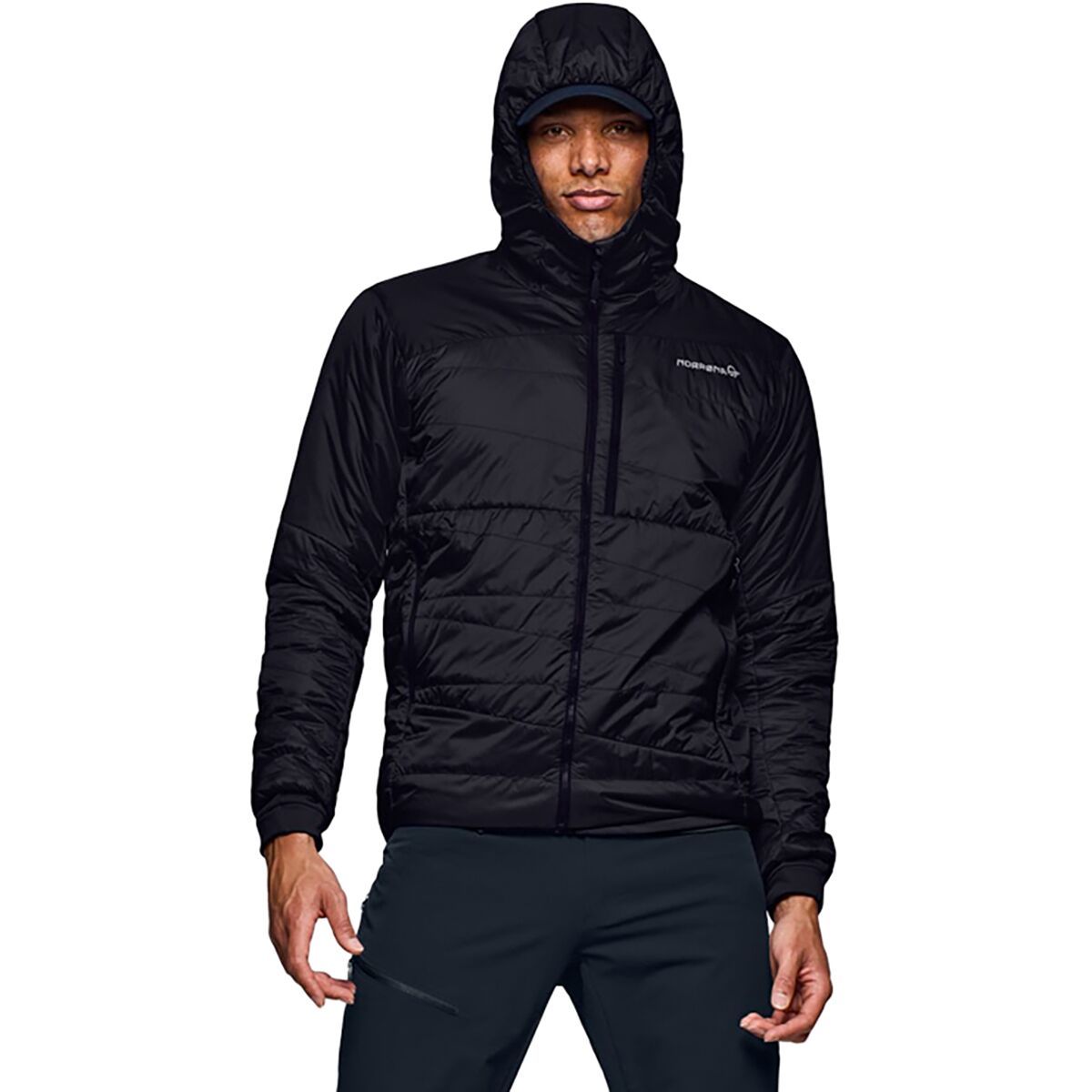 Image of Norrona Falketind Thermo40 Hooded Jacket - Men's Caviar, L