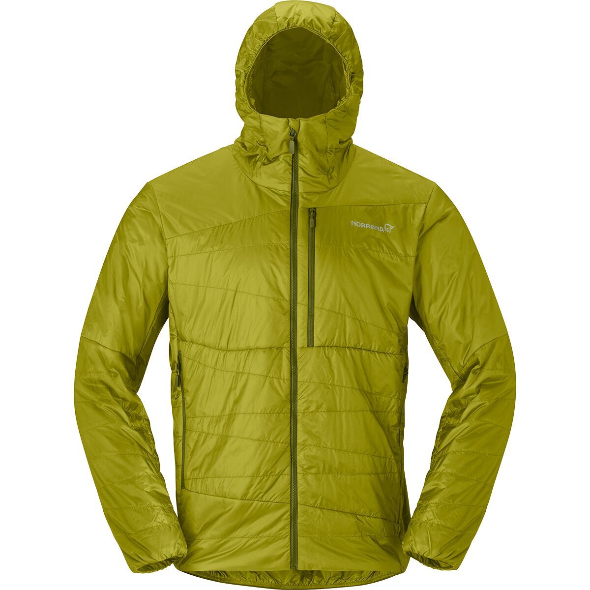 Image of Norrona Falketind Thermo40 Hooded Jacket - Men's Golden Lime, L
