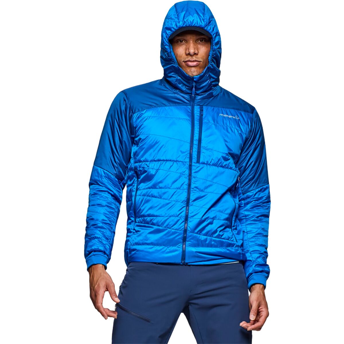 Image of Norrona Falketind Thermo40 Hooded Jacket - Men's Skydiver, L