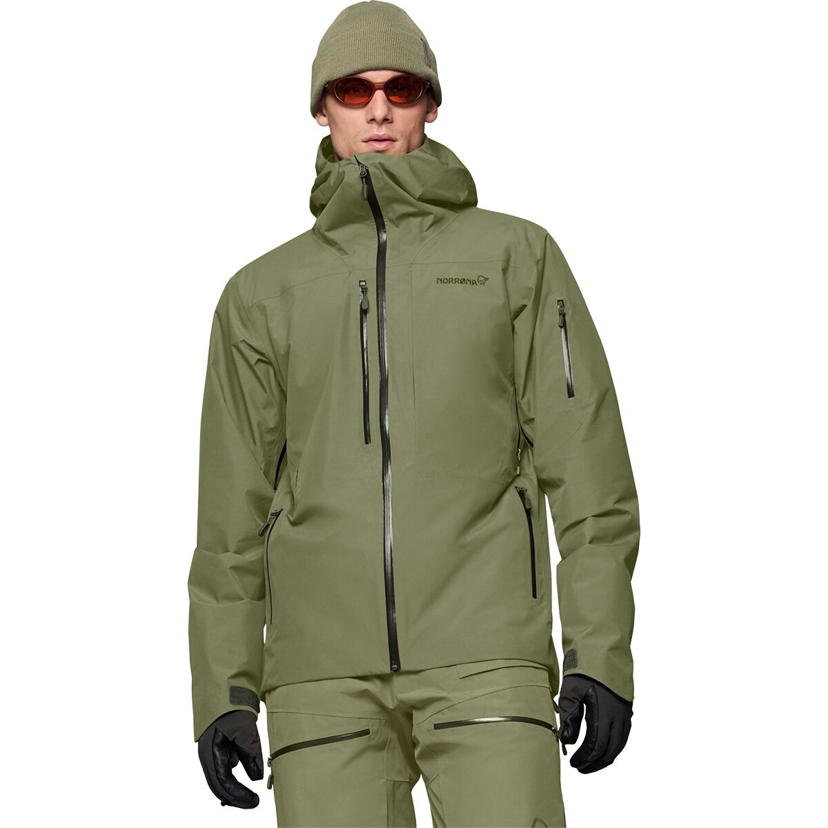 Image of Norrona Lofoten GORE-TEX Insulated Jacket - Men's Deep Lichen Green, XL