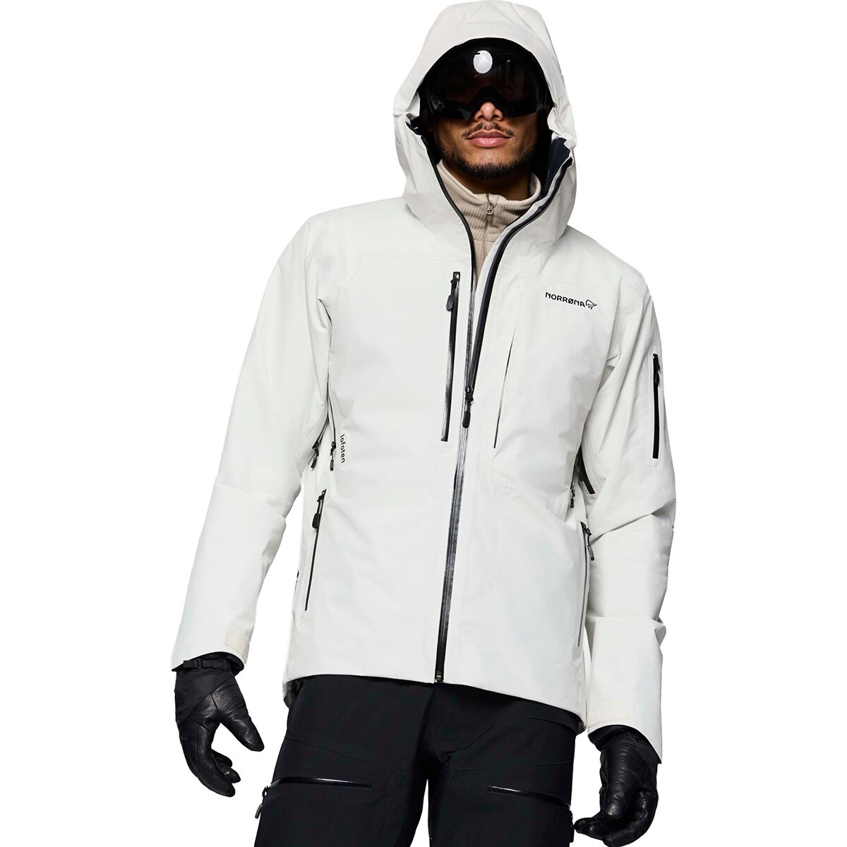 Image of Norrona Lofoten GORE-TEX Insulated Jacket - Men's Whisper White, XXL