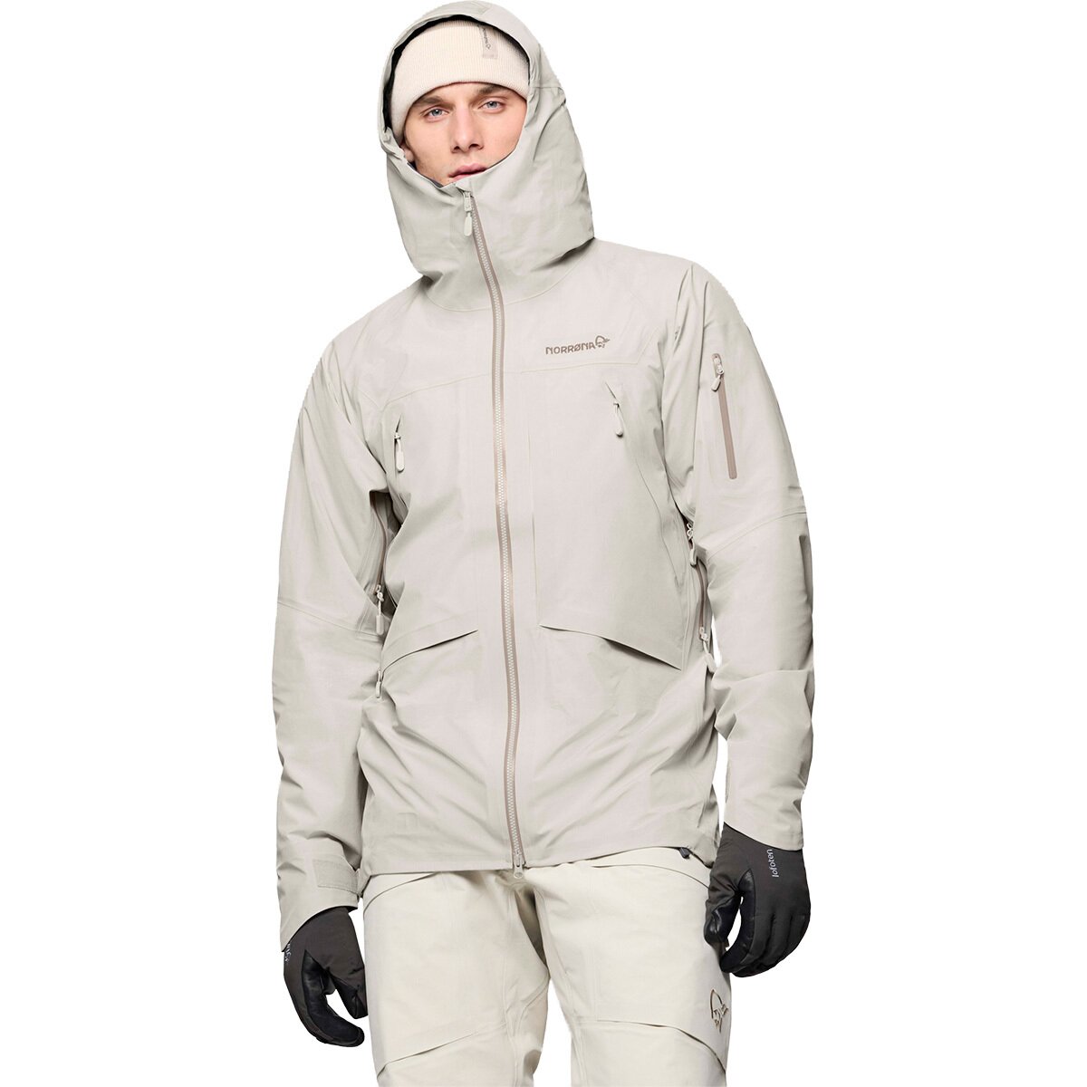 Image of Norrona More GORE-TEX Jacket - Men's Oatmeal, M