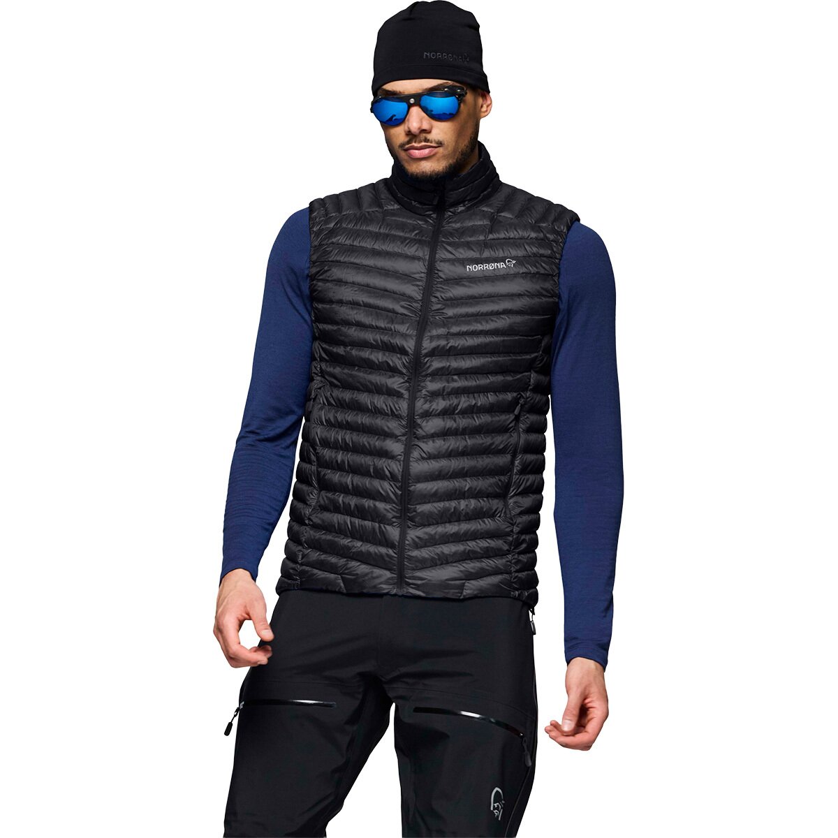 Norrona Norrona Trollveggen Superlight Down800 Vest - Men's Caviar Black, XL