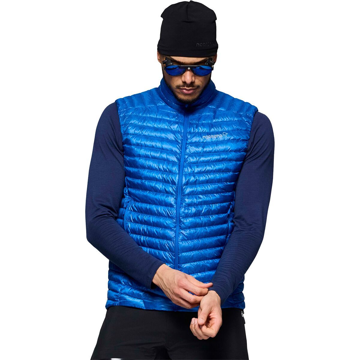 Image of Norrona Trollveggen Superlight Down800 Vest - Men's Skydiver, S