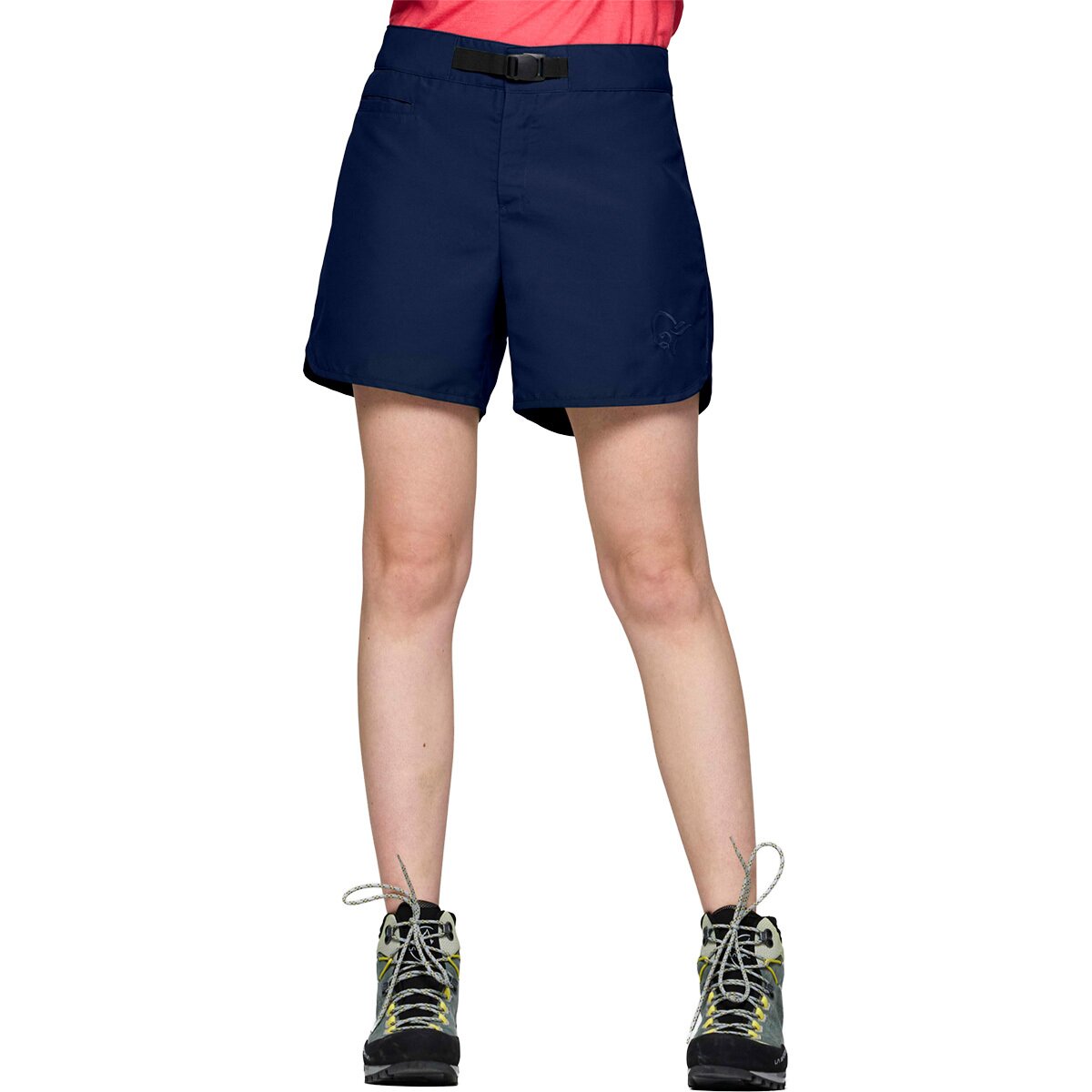 Image of Norrona Femund Silent Grid Short - Women's Navy Blazer, S