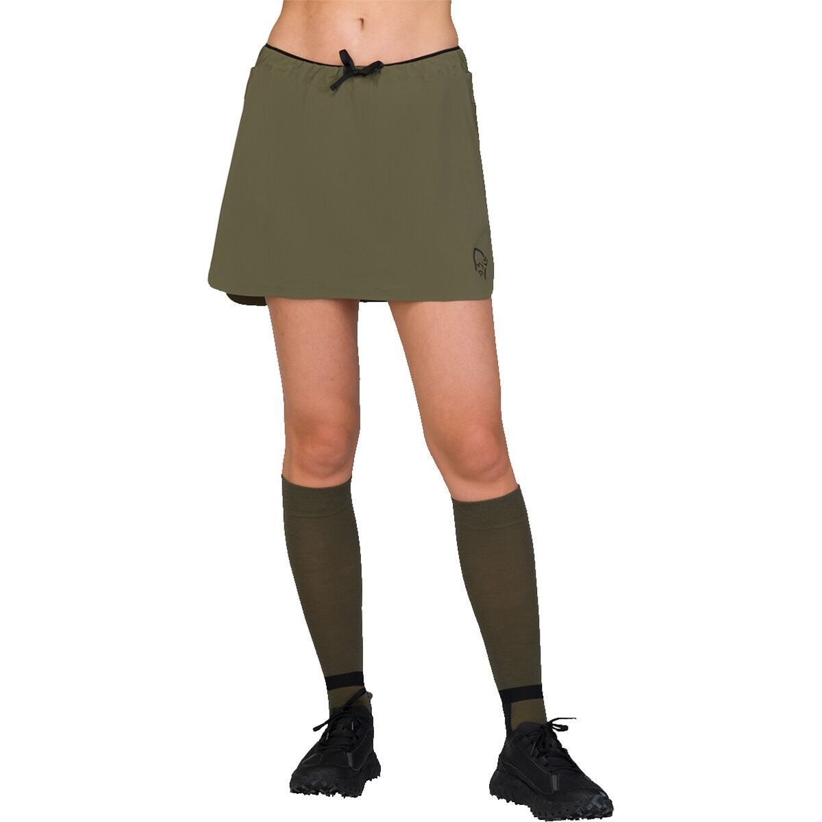 Image of Norrona Senja Flex1 Skirt - Women's Olive Night, XS