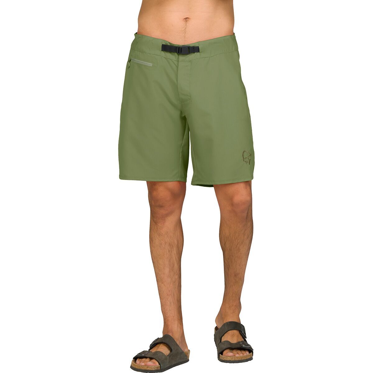 Image of Norrona Femund Silent Grid Short - Men's Loden Green, XL