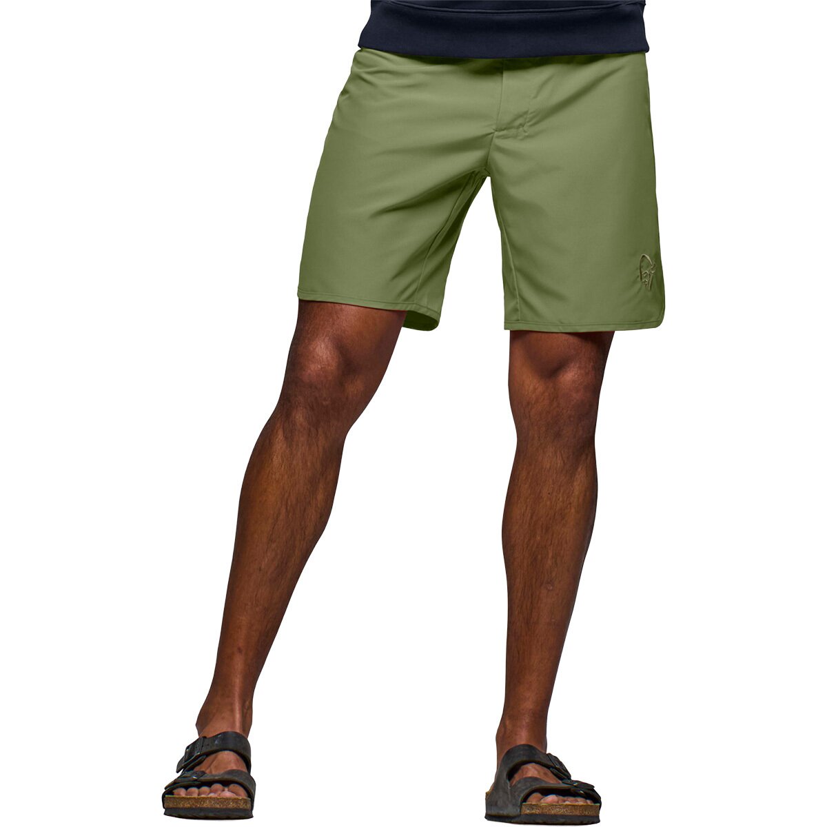 Image of Norrona Femund Silent Grid Short - Men's Loden Green, M