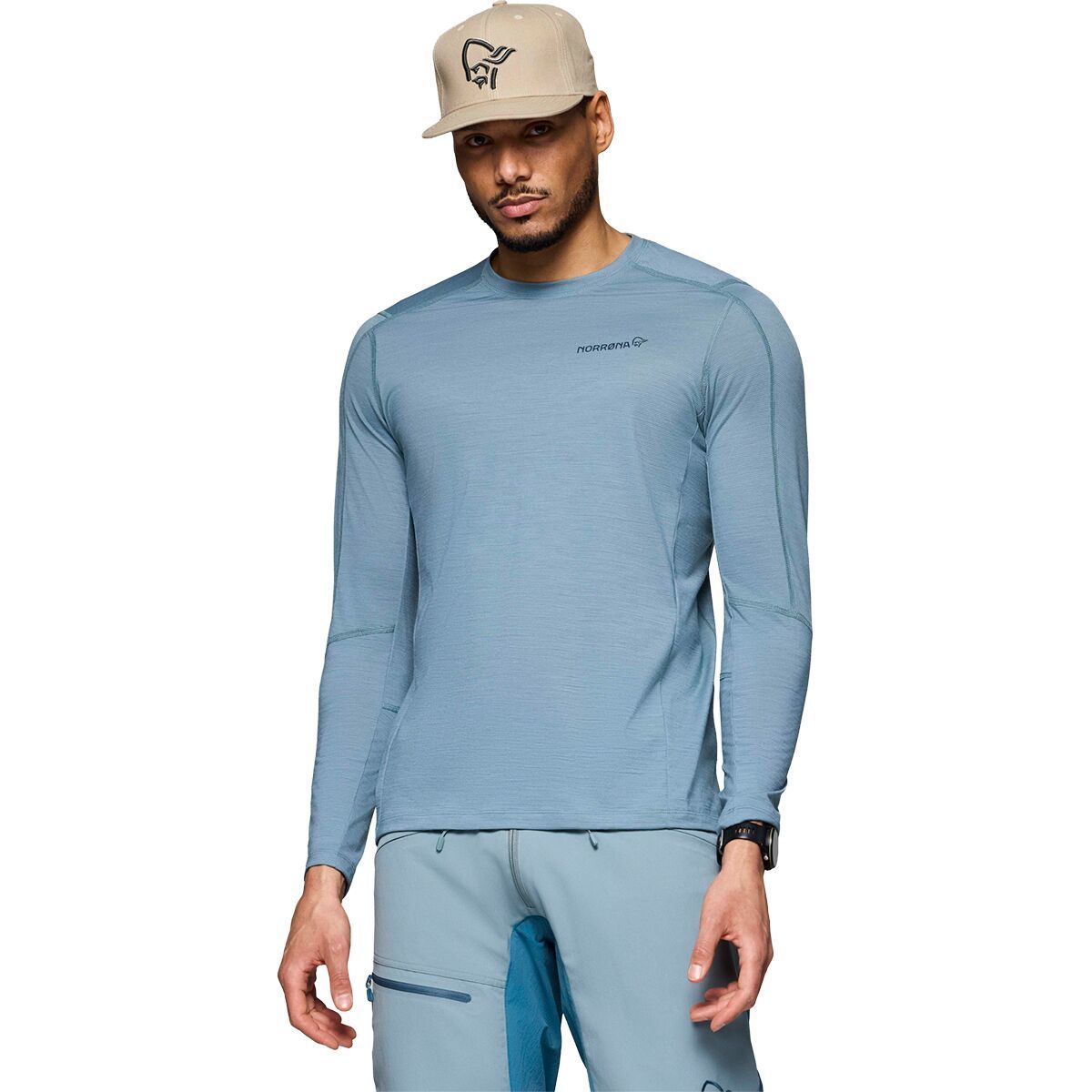 Image of Norrona Femund PureUll Long-Sleeve Top - Men's Trooper, M