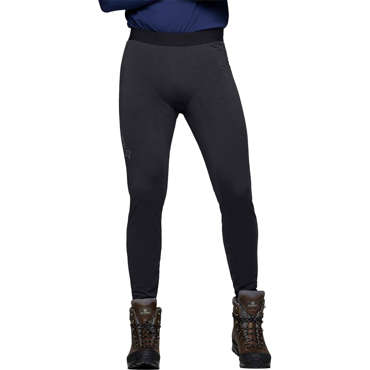 Image of Norrona Femund PureUll Longs Bottom - Men's Caviar Black, L