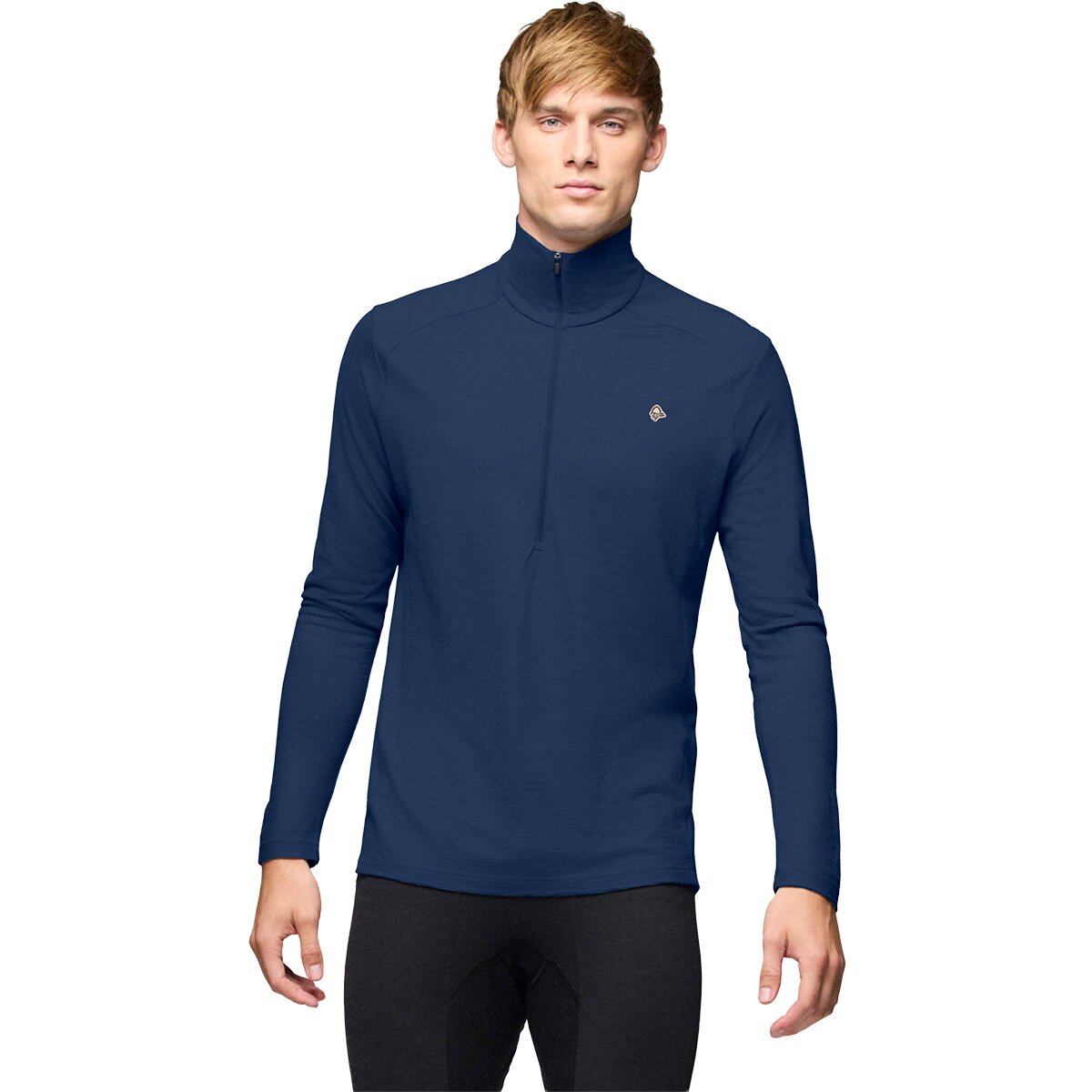 Norrona Norrona Femund PureUll Zip Neck Top - Men's Indigo Night, XL