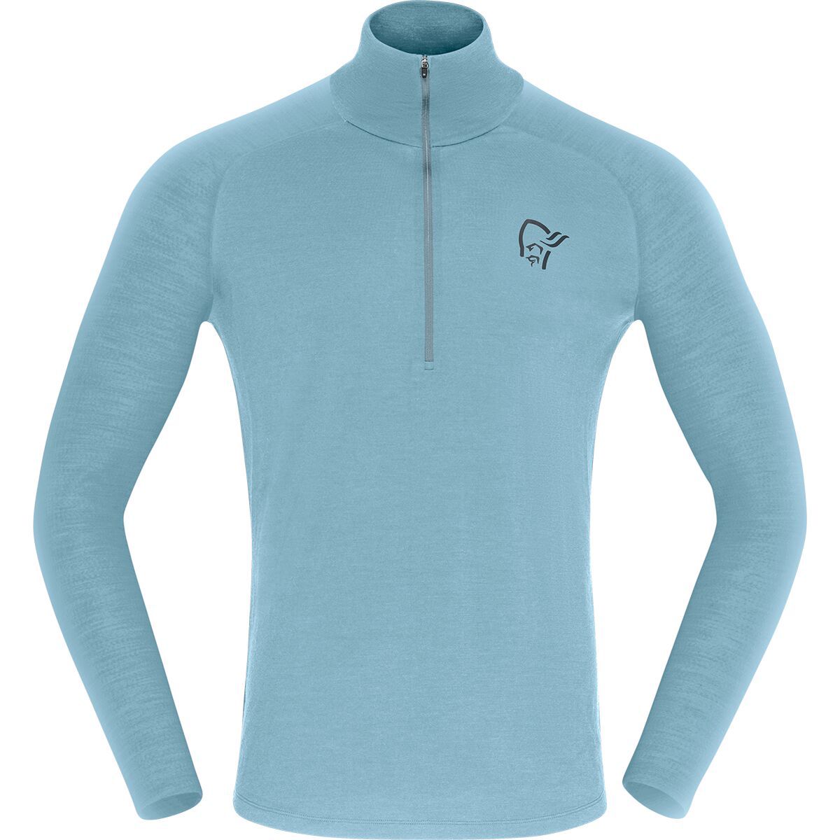 Image of Norrona Femund PureUll Zip Neck Top - Men's Trooper, L